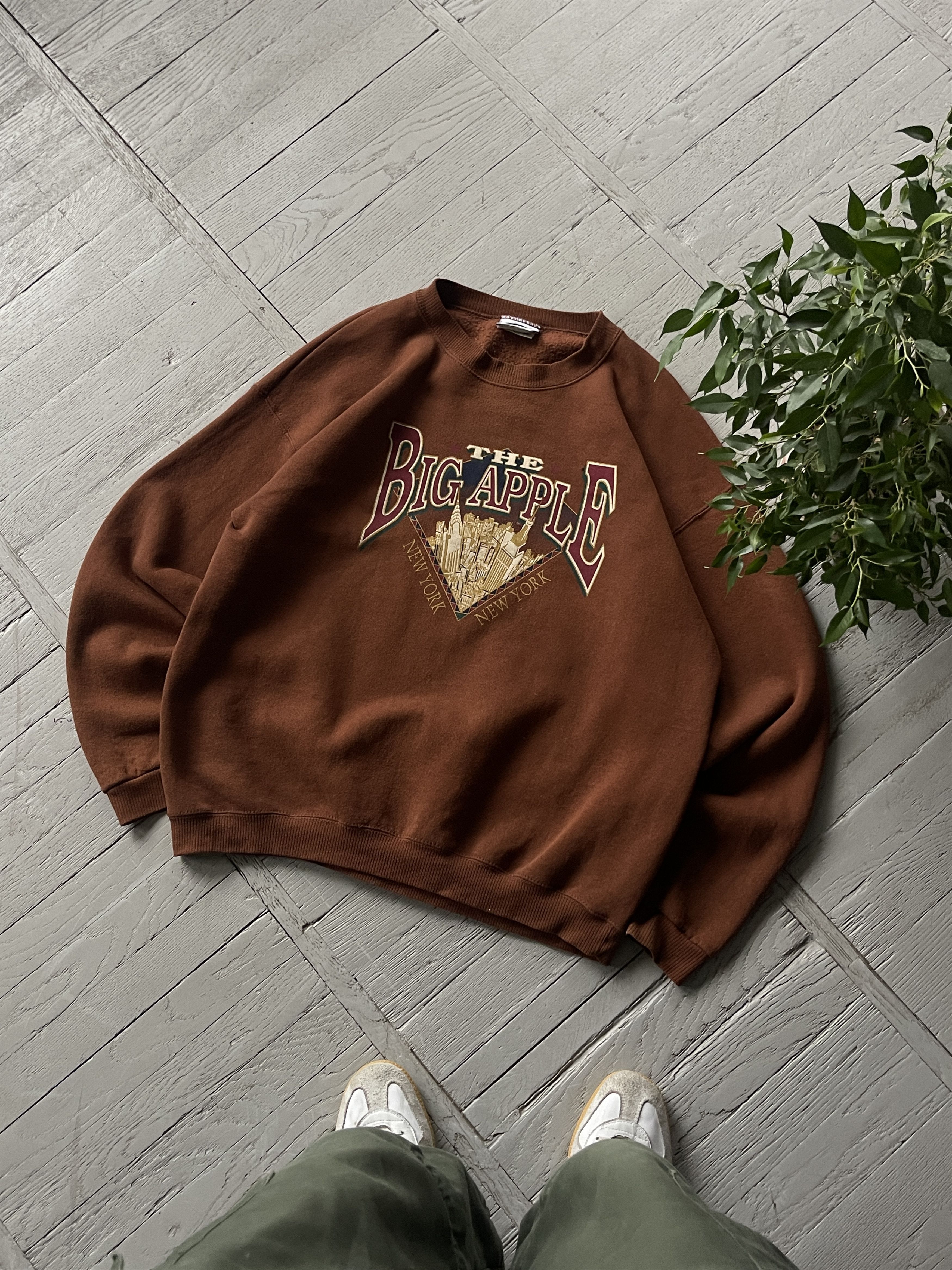 Lee × Vintage Vintage New York The Big Apple Crewneck Sweatshirt Size US XL / EU 56 / 4 - 1 Thumbnail