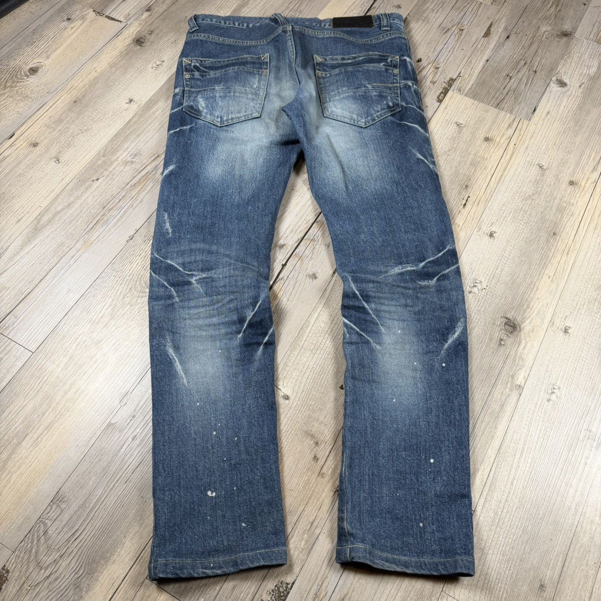 Rare Paint Splatter Tornado Mart Japan Whisker Jeans