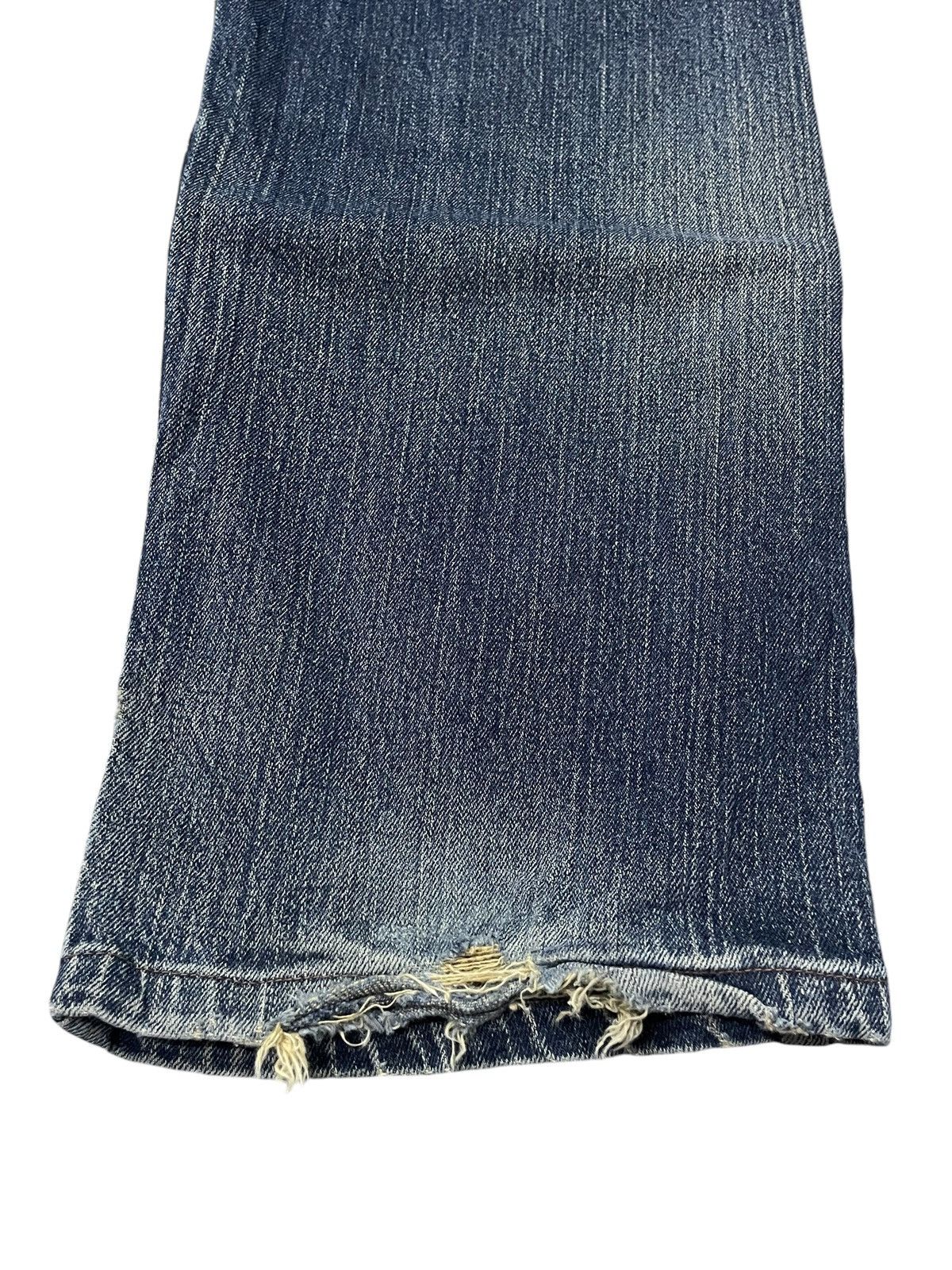 Edwin × If Six Was Nine × Vintage Edwin XV 404 Mud Wash Leather Trimmed Loose Jeans Size US 32 / EU 48 - 14 Thumbnail