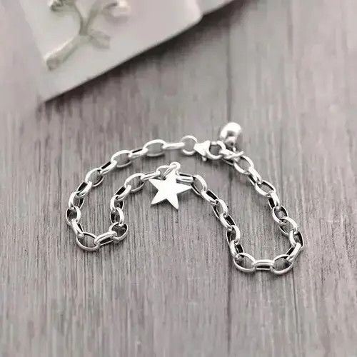 Jewelry Vintage Fashion Star Bead Charm Bracelet Size ONE SIZE - 2 Thumbnail