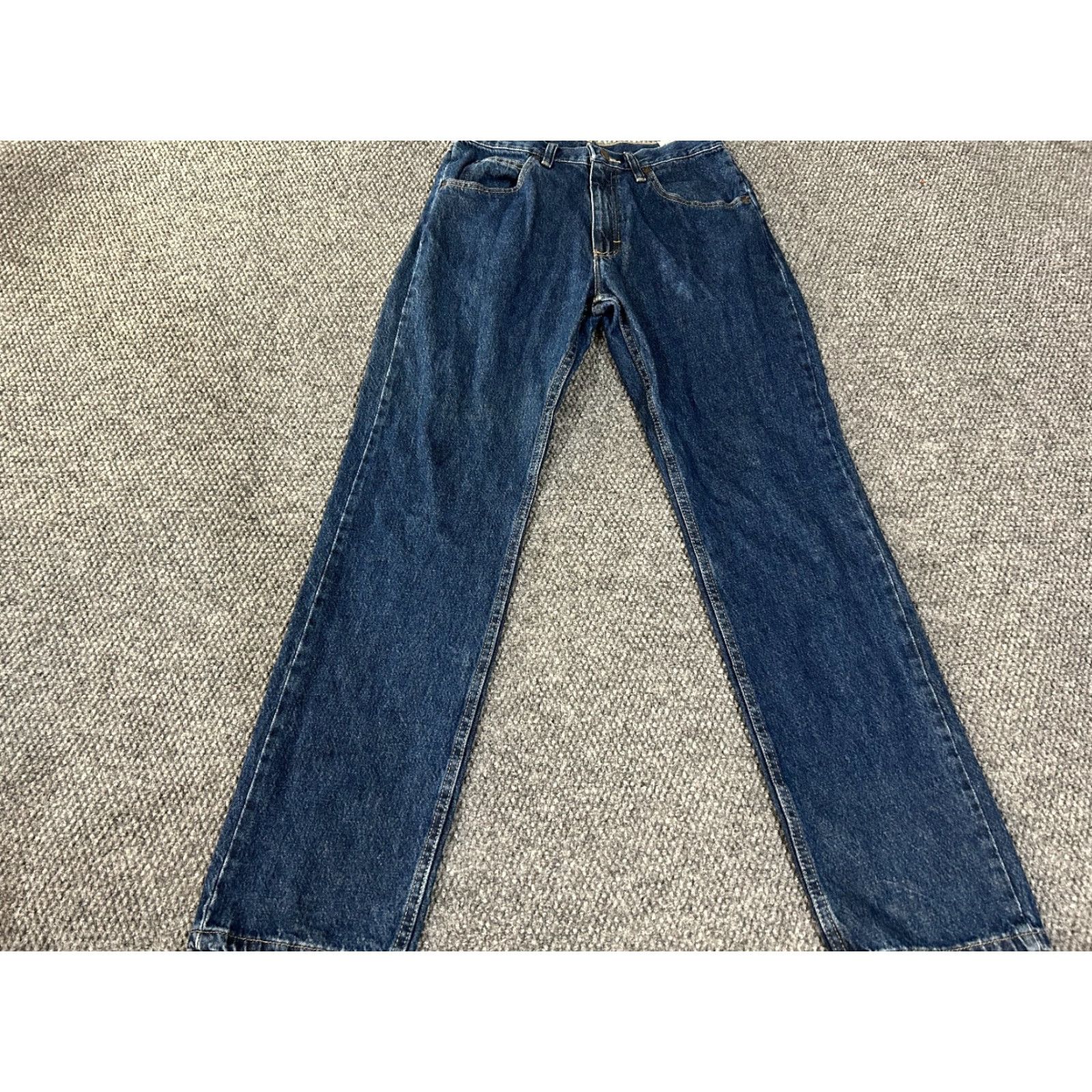 Wrangler Wrangler Jeans Mens 30x32 Blue Denim Classic Straight Leg Western Workwear Jeans 5-Pocket Design Regular Fit Mens Size US 30 / EU 46 - 2 Thumbnail