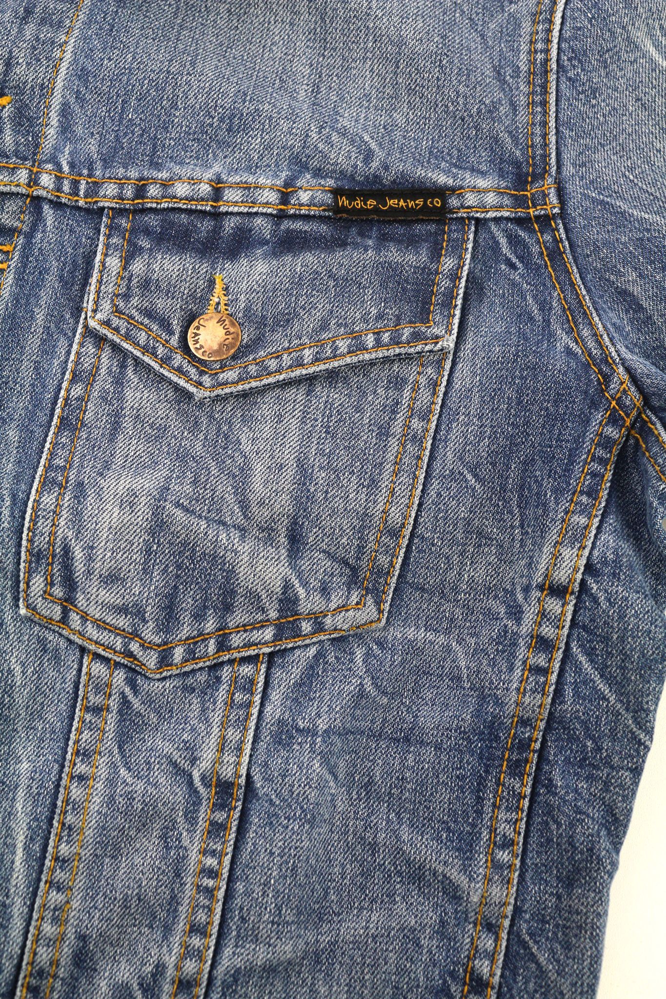 Nudie Jeans TERRY M Washed Light Vintage Jacket 81051 Size US M / EU 48-50 / 2 - 6 Thumbnail