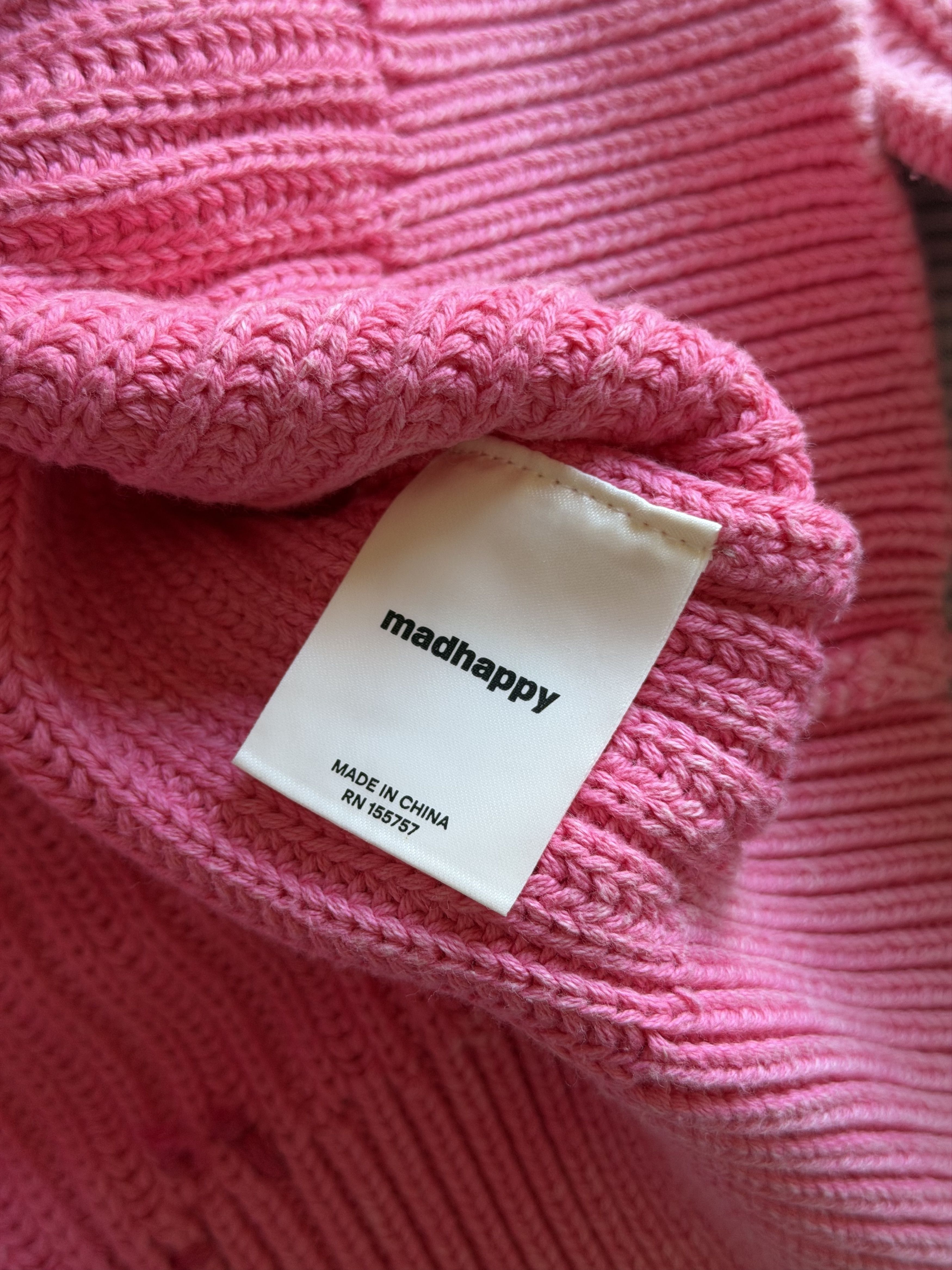 Madhappy Madhappy Mended Pigment Dyed Sweater in Pink Size US M / EU 48-50 / 2 - 9 Thumbnail