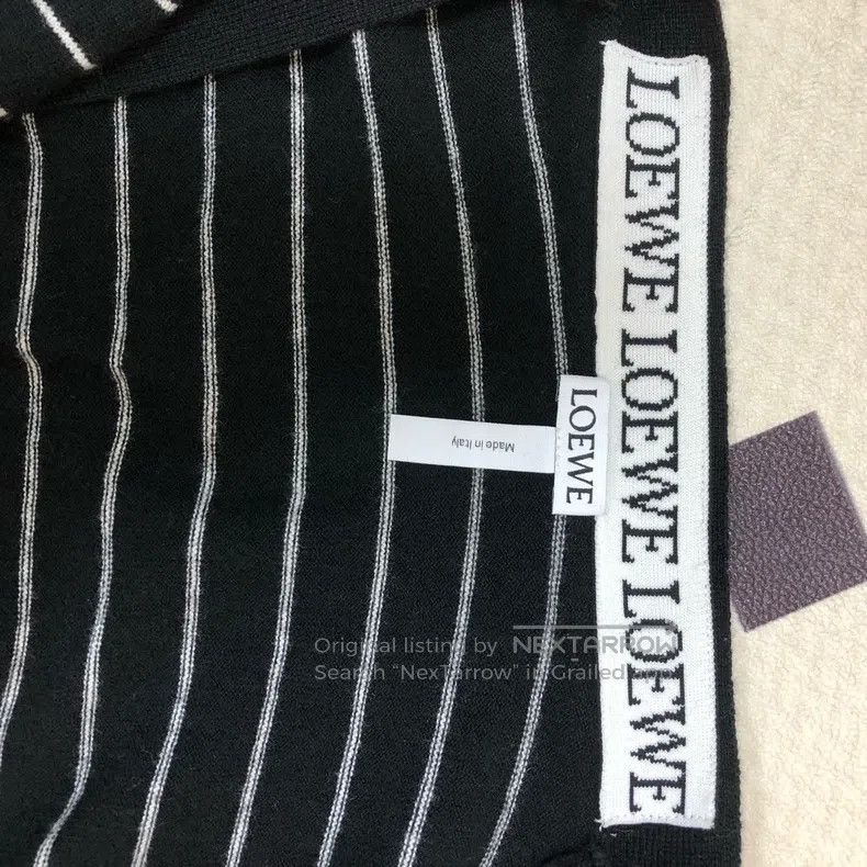 Loewe Loewe Black Striped Long Sleeve Knit Sweater Jacket Size L / US 10 / IT 46 - 6 Thumbnail