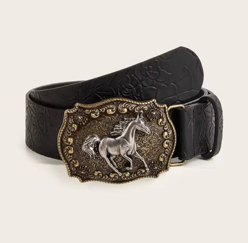 Leather Y2K Punk Rock Hip Hop Harajuku Belt Size ONE SIZE - 1 Thumbnail