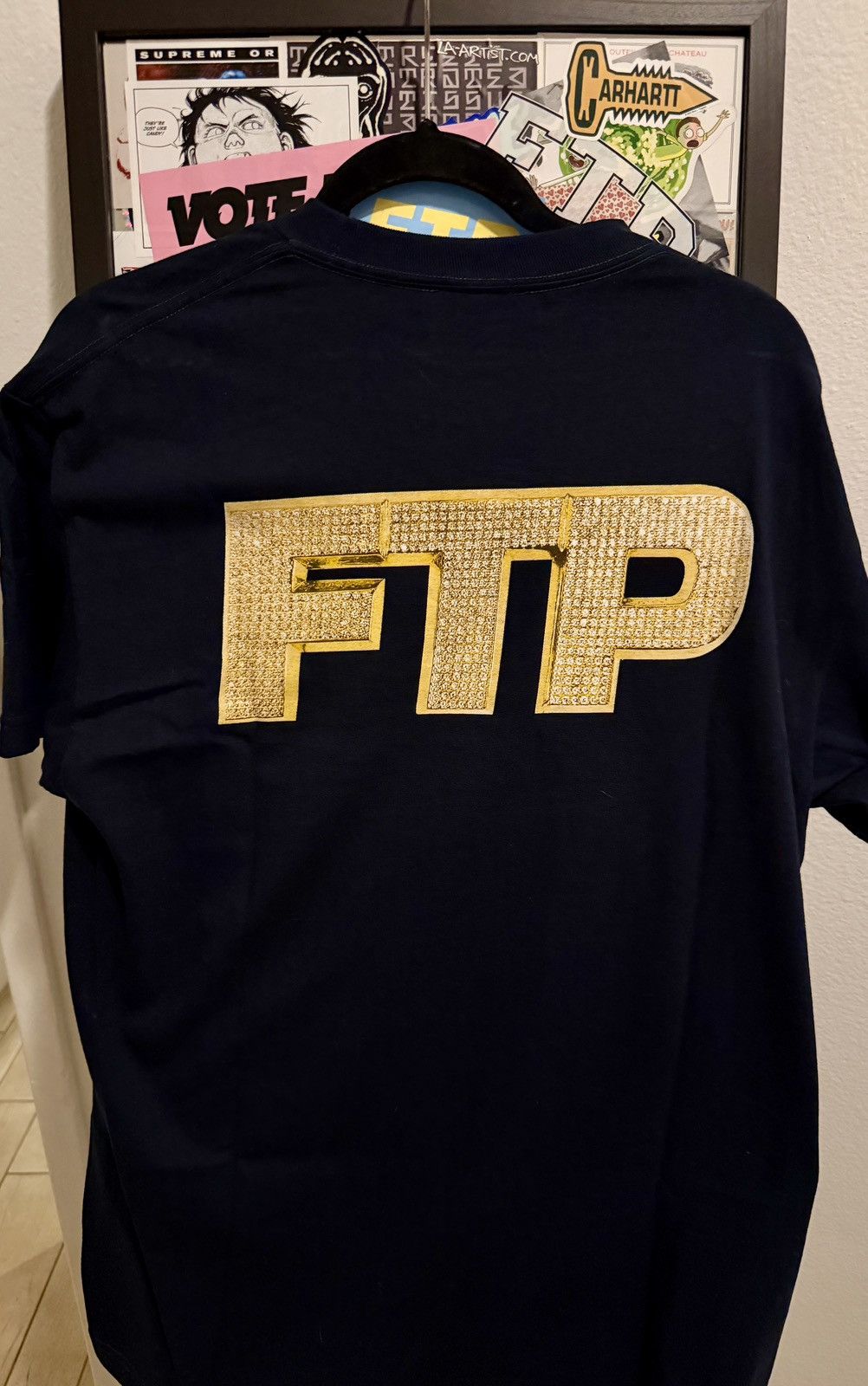 Fuck The Population FTP Bling Logo Tee. Size US L / EU 52-54 / 3 - 4 Thumbnail