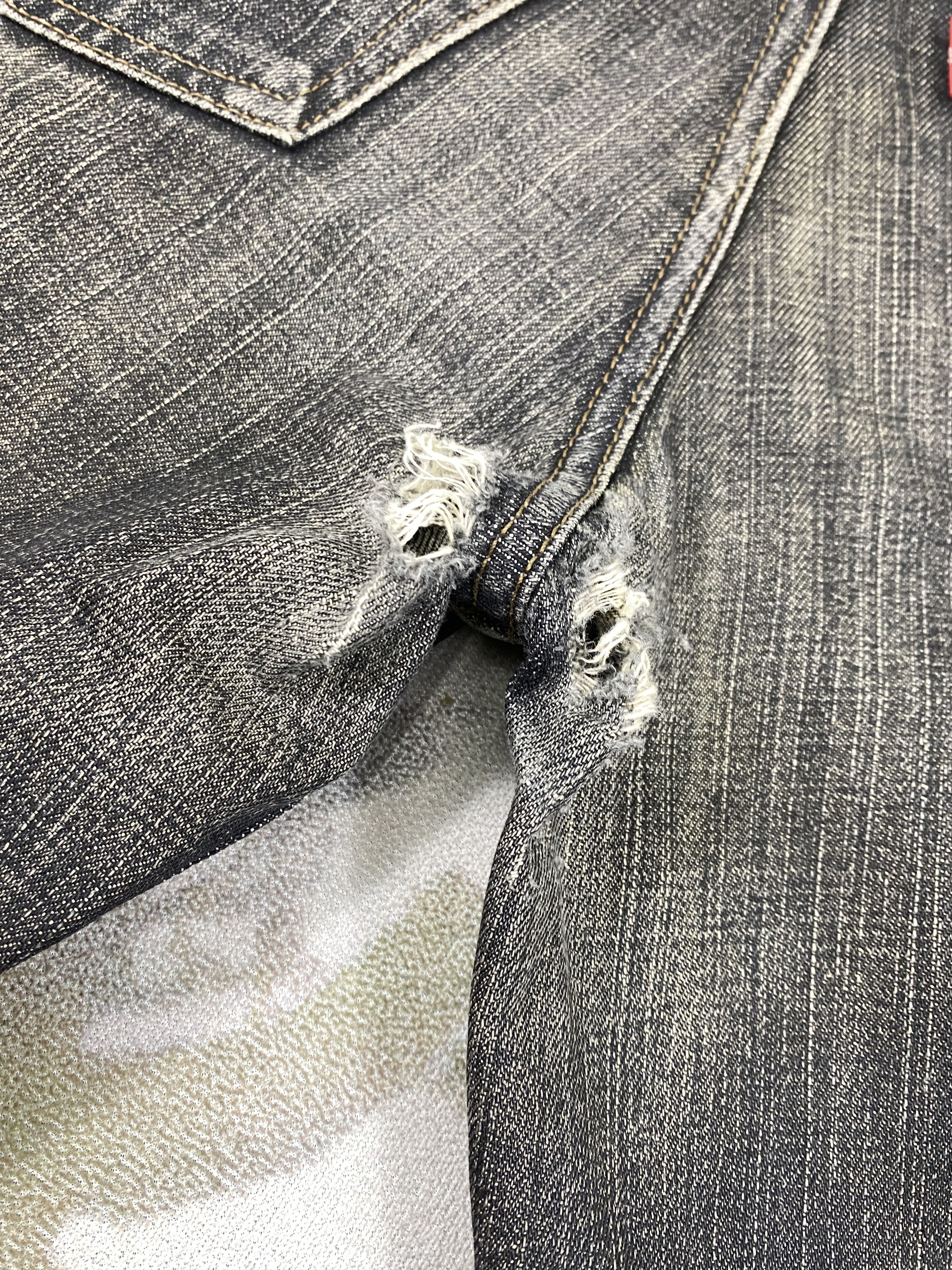 Levi's Black Vintage Levi's 533 Denim 29x29.5 -JN224 Size US 29 - 11 Thumbnail