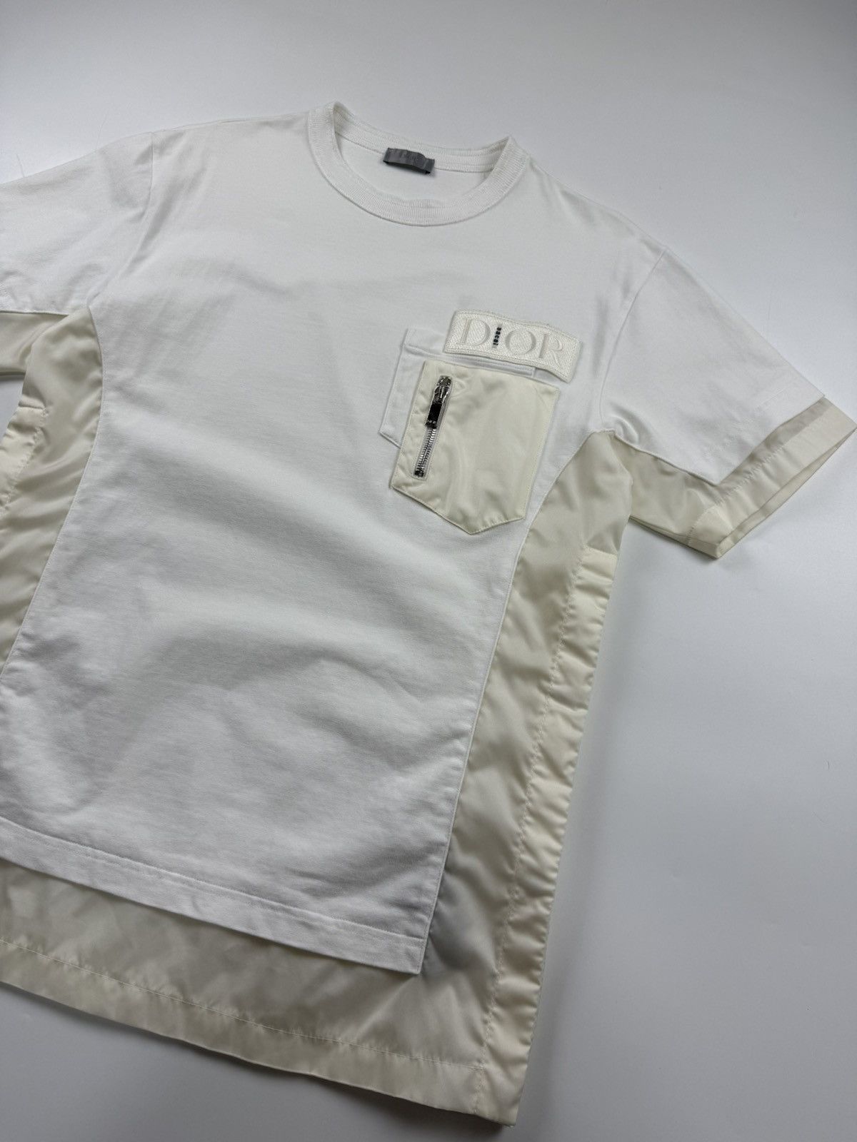 Dior × Sacai Dior x Sacai Zip Pocket Tee Size US S / EU 44-46 / 1 - 4 Thumbnail