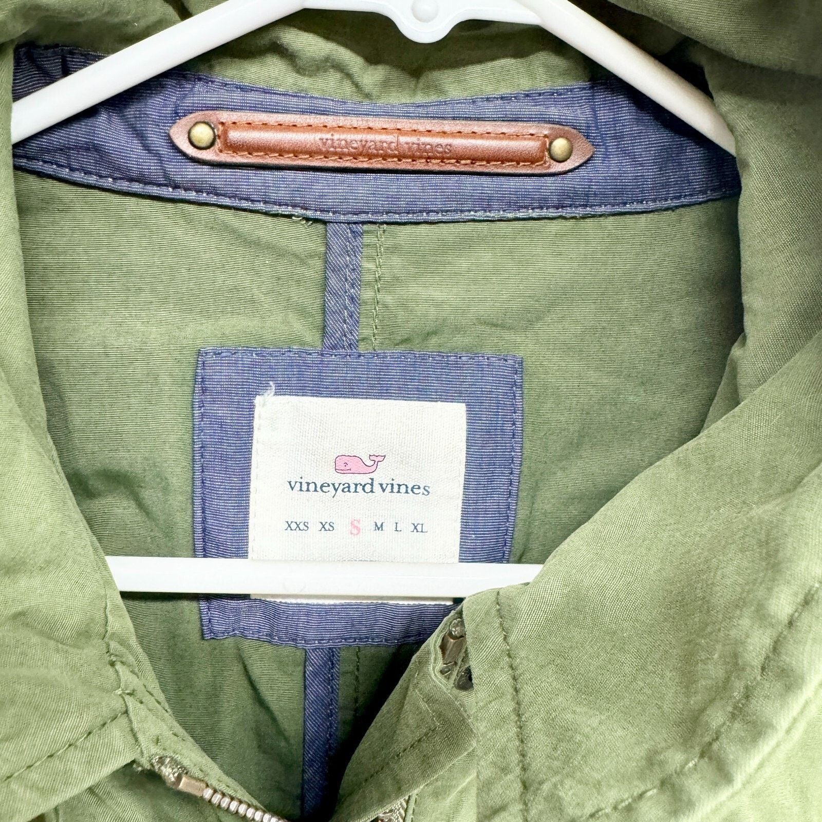 Vineyard Vines Vineyard Vines SM Waxed Canvas Safari Jacket Utility Green Size S / US 4 / IT 40 - 2 Thumbnail