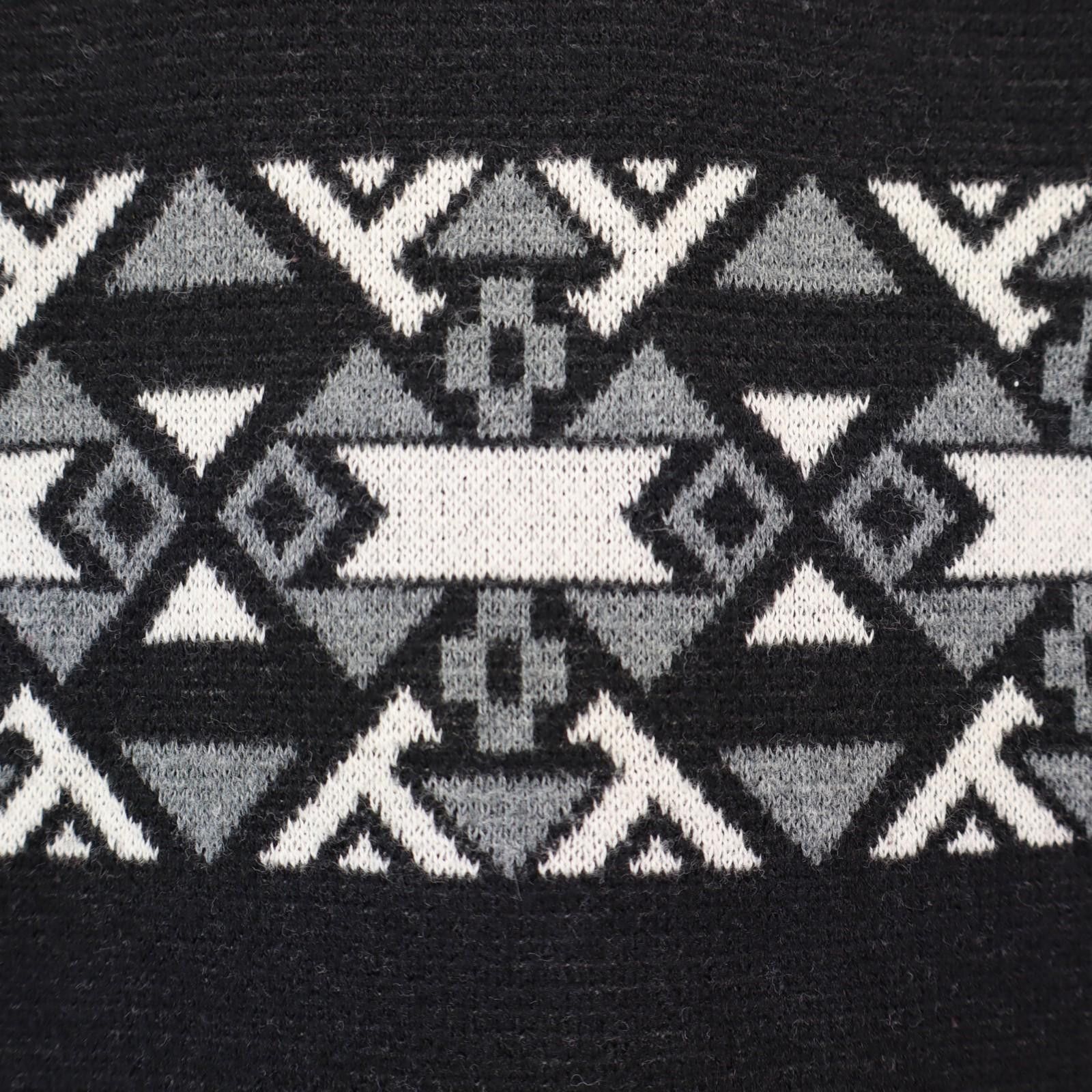Mossimo Mossimo Cardigan Women XS Black Longline Aztec Boho Vtg 90s Size XS / US 0-2 / IT 36-38 - 7 Thumbnail