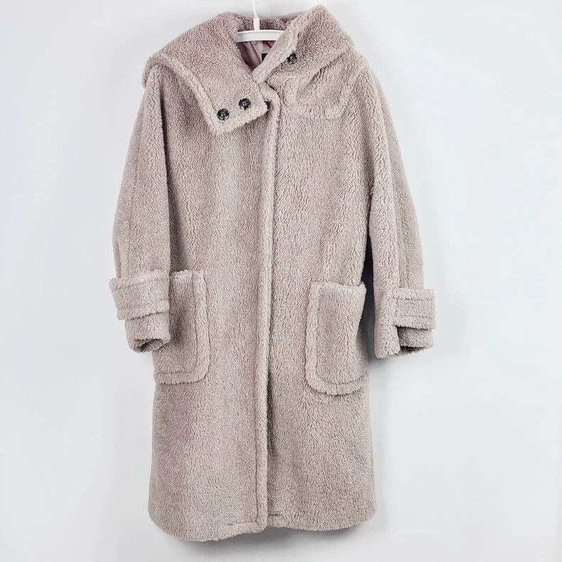 Max Mara Max Mara Brown sheep wool hooded coat Size M / US 6-8 / IT 42-44 - 1 Thumbnail