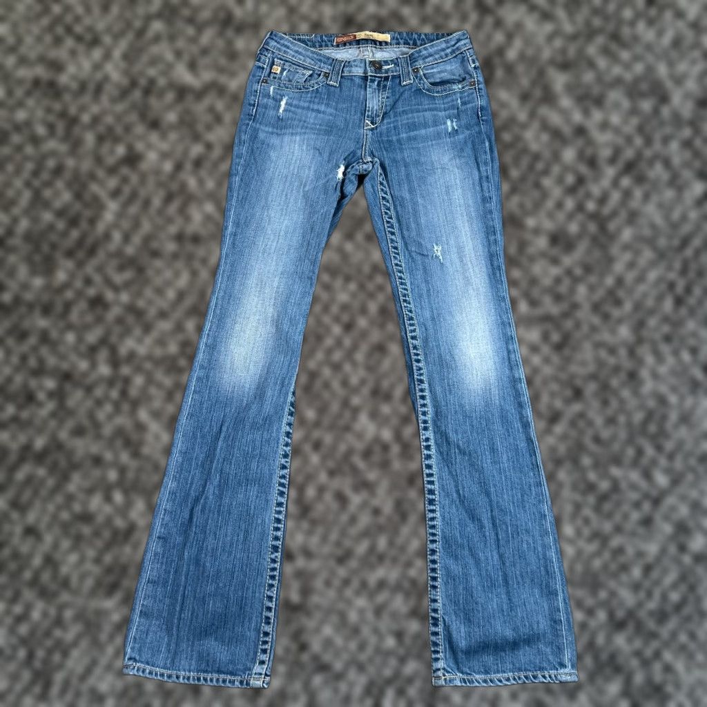 Denime VINTAGE Big Star Jeans Women's 27 Light Wash Slim Fit Low Rise Denim Western Blue Fall Summer Size 27" / US 4 / IT 40 - 1 Thumbnail