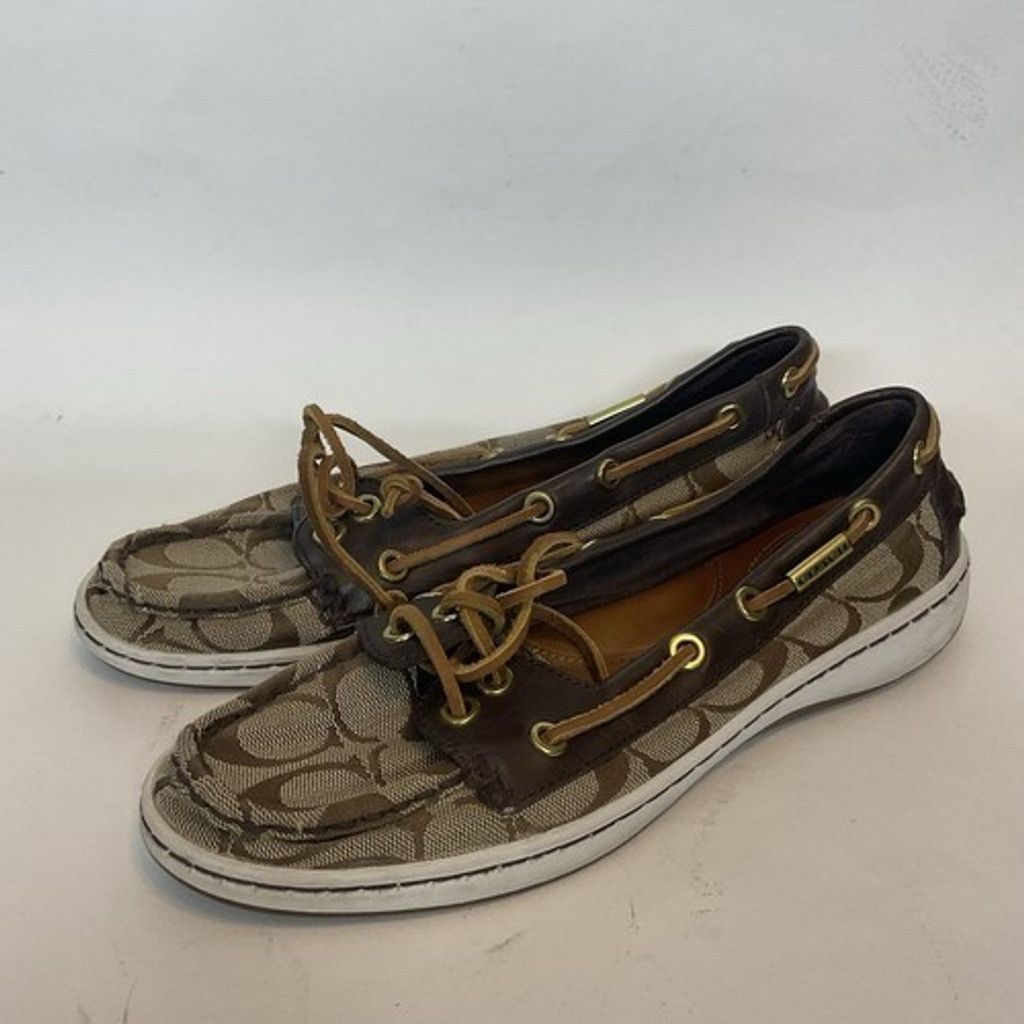Coach Coach Richelle Topsider Brown Flats Boat Shoes Women 7B Size US 7 / IT 37 - 8 Thumbnail