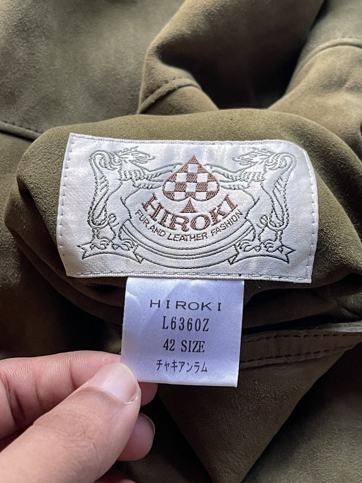 If Six Was Nine 🔥Vtg Hiroki Japan Faux Fur Lining Sherling Leather Jacket Size US M / EU 48-50 / 2 - 13 Thumbnail