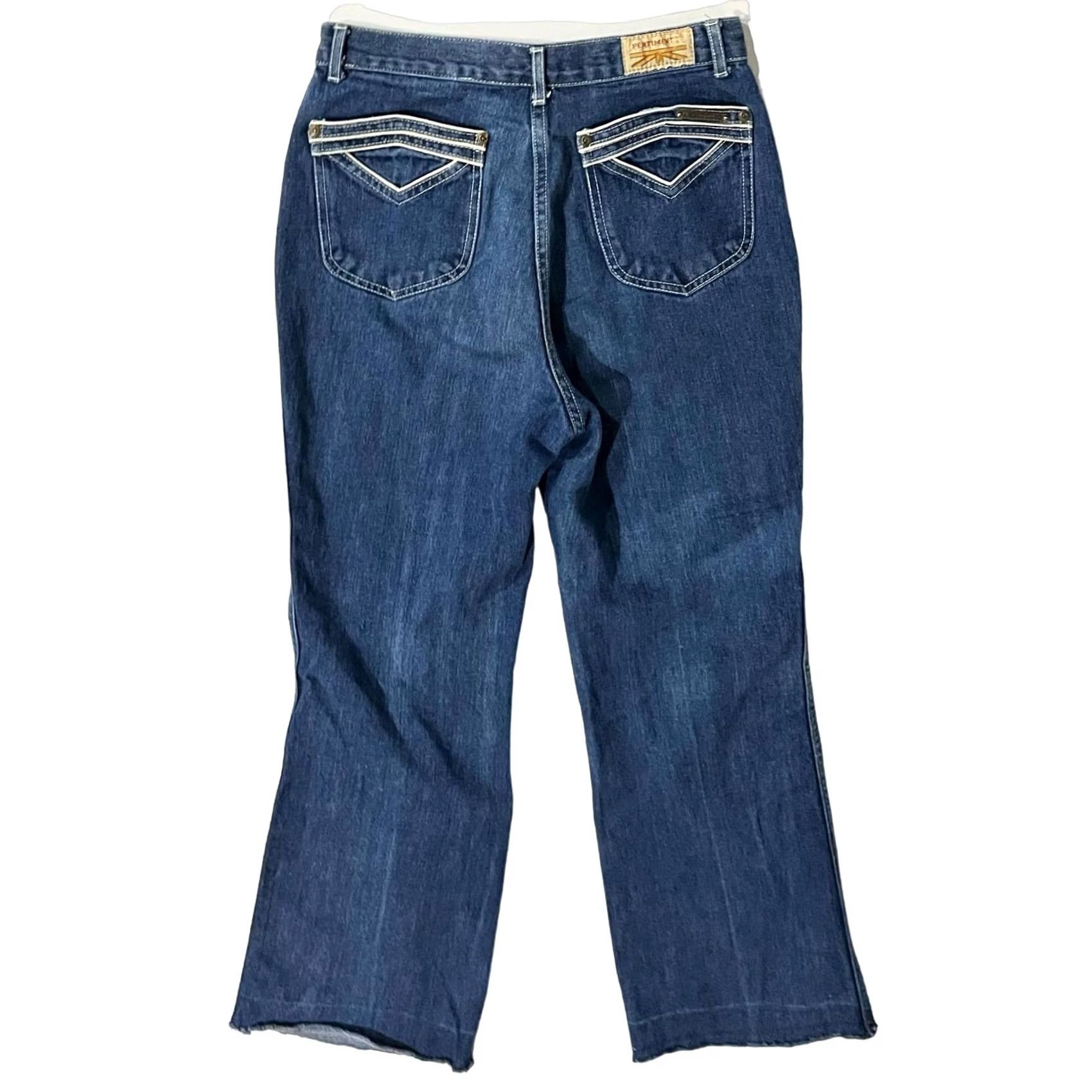Vintage VINTAGE Pentimento Jeans Flared 70s High Rise Blue Denim 11 Womens Universal Flare Women's Jeans Size 32" / US 10 / IT 46 - 4 Thumbnail