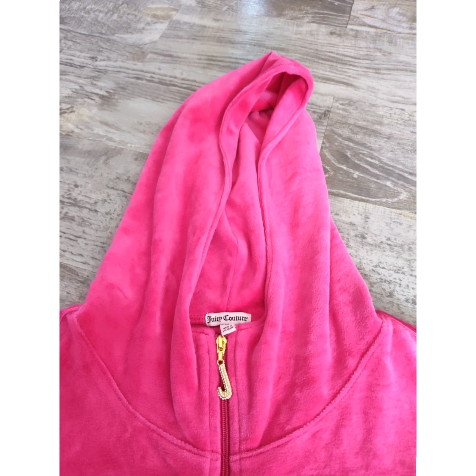 Juicy Couture VINTAGE Juicy Couture Velour Track Jacket Women's Medium Pink Y2K Designer Hip Hop Casual Size M / US 6-8 / IT 42-44 - 4 Thumbnail