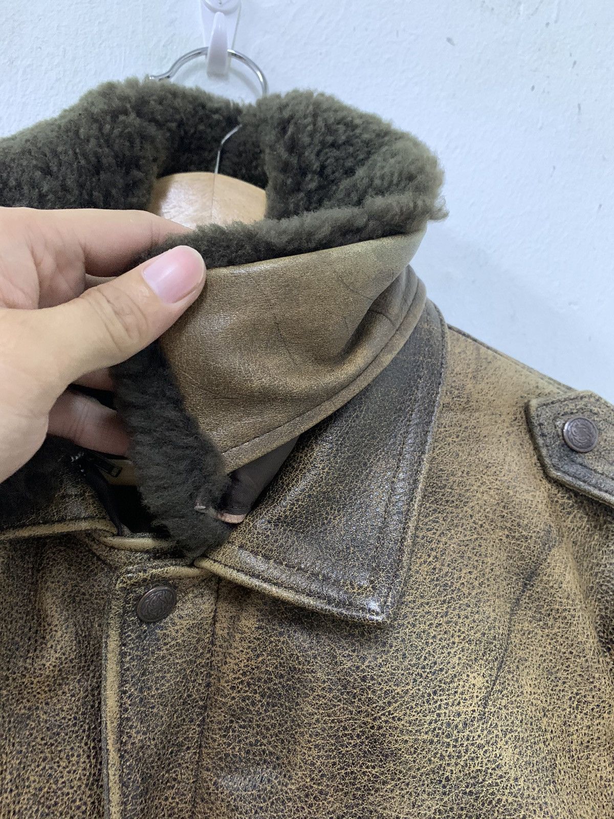 Leather Vintage Flying Leather Jacket Size US M / EU 48-50 / 2 - 12 Thumbnail