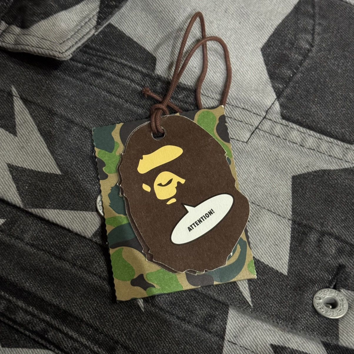 Bape 2022 BAPE STA Pattern Loose Fit Denim Jacket Size US L / EU 52-54 / 3 - 11 Thumbnail