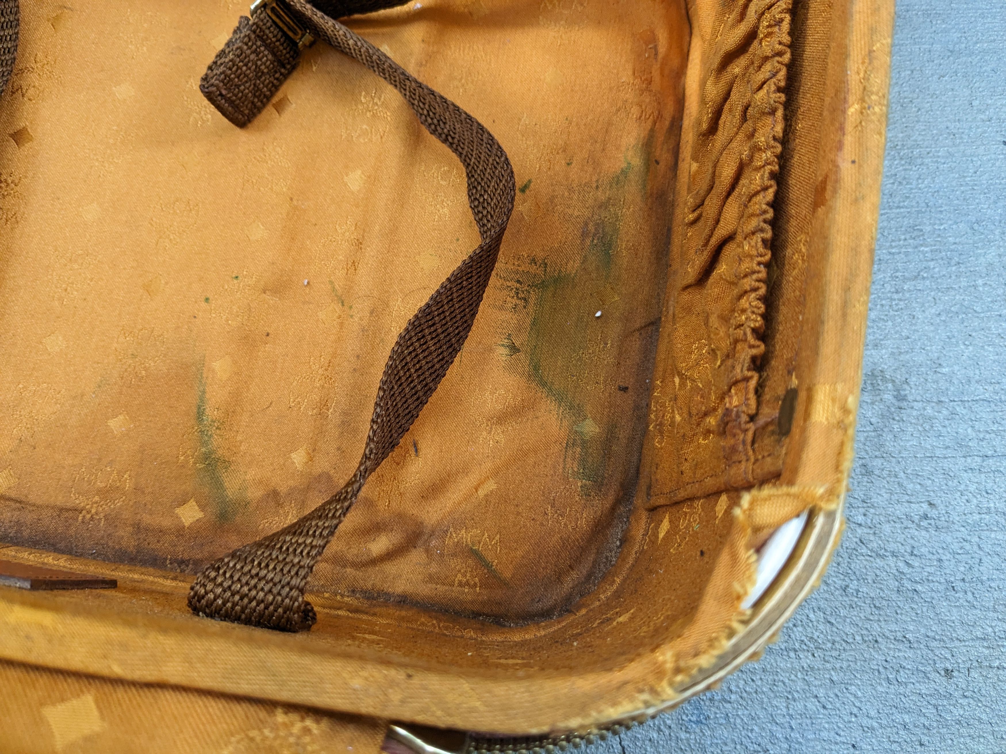MCM MCM Travel Bag Brown Leather Monogram Cognac Vintage Size ONE SIZE - 11 Thumbnail