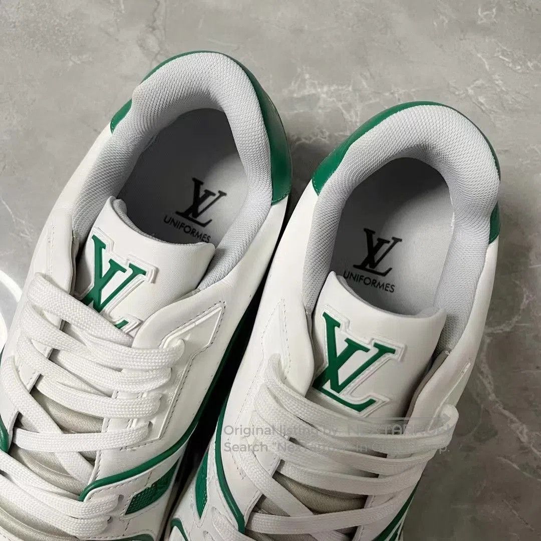 Louis Vuitton Louis Vuitton White Green Trainer Limited. Size US 8.5 / EU 41-42 - 6 Thumbnail
