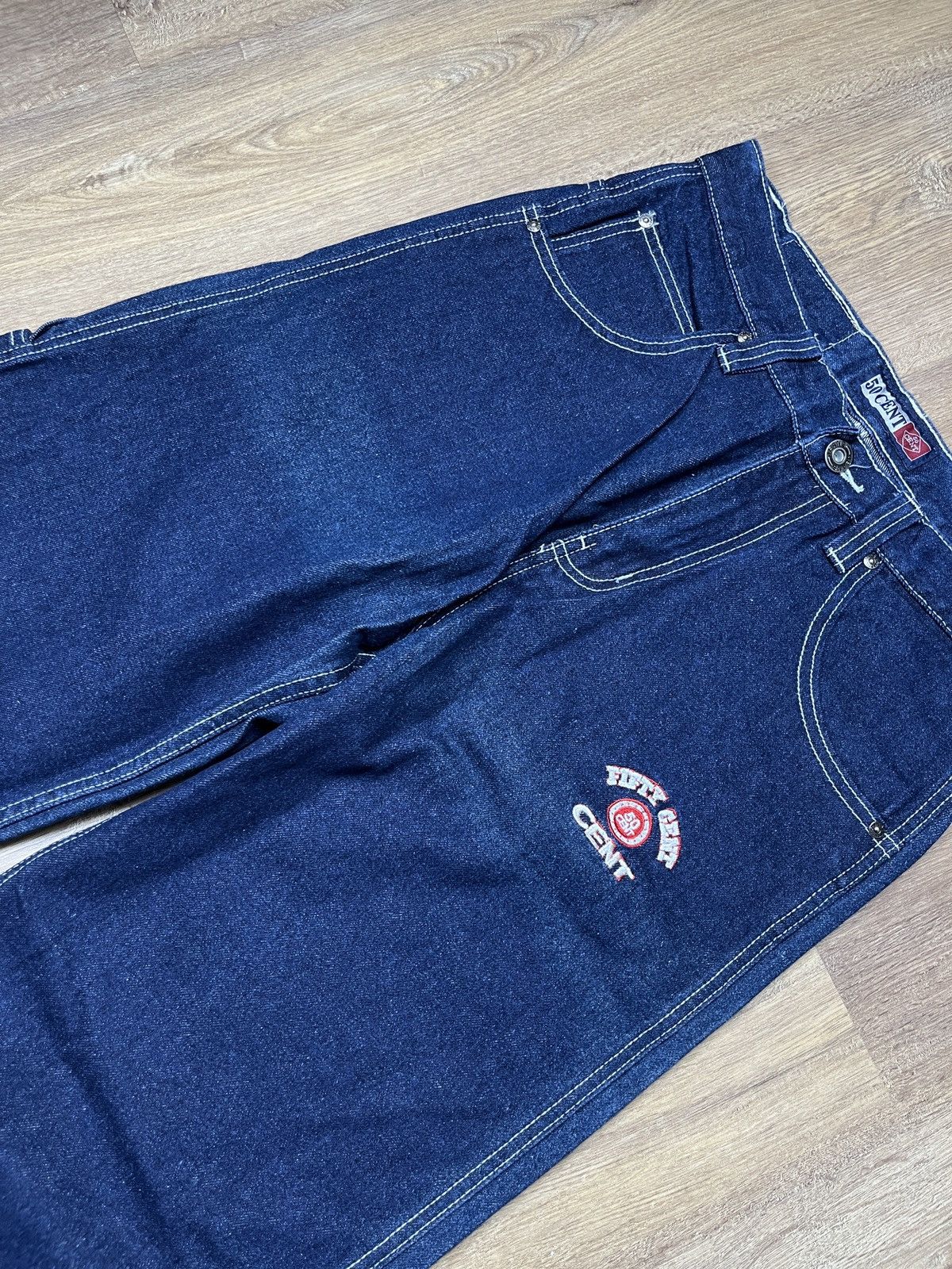 50 Cent × Vintage ➕ baggy 50 cent carpenter vintage jeans hip hop skate style Size US 31 - 5 Thumbnail