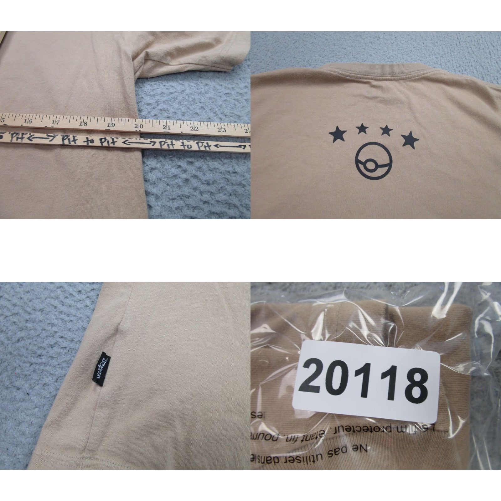 Uniqlo Uniqlo Shirt Mens Medium Tan Pokemon Gotta Catch Em All Graphic Print 2020 Short Sleeve Crew Neck Size US M / EU 48-50 / 2 - 8 Thumbnail