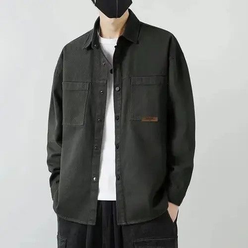 Designer × Japanese Brand Autumn Men's Long Sleeve Cargo Shirt Casual Size US M / EU 48-50 / 2 - 3 Thumbnail