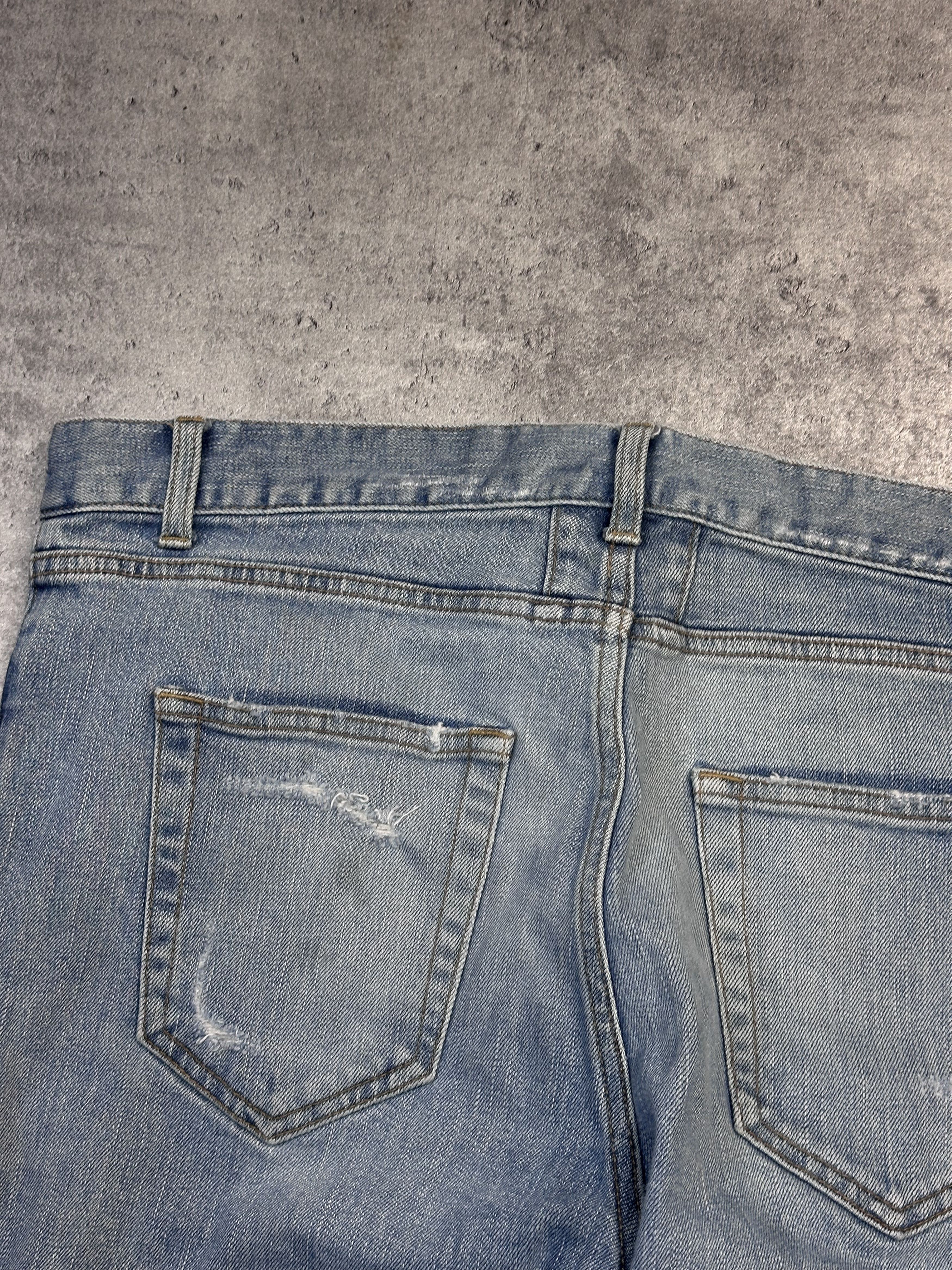 Saint Laurent Paris SLP AW15 Crash denim jeans skinny hedi era Size US 33 - 10 Thumbnail