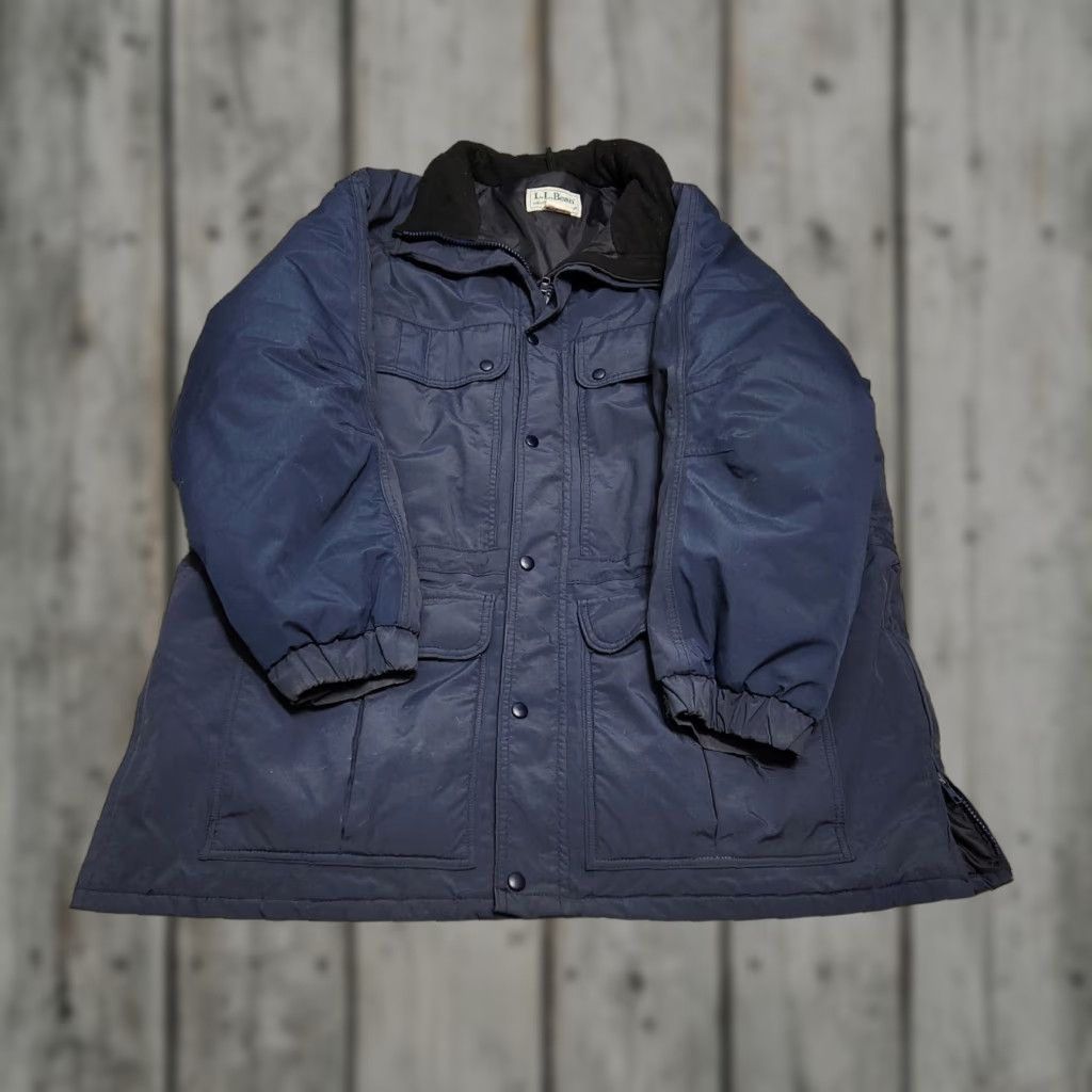 Vintage VINTAGE LL Bean Parka Jacket Gore Tex Water Resistant USA Made Blue XL Mens Big & Tall Size US XL / EU 56 / 4 - 1 Thumbnail