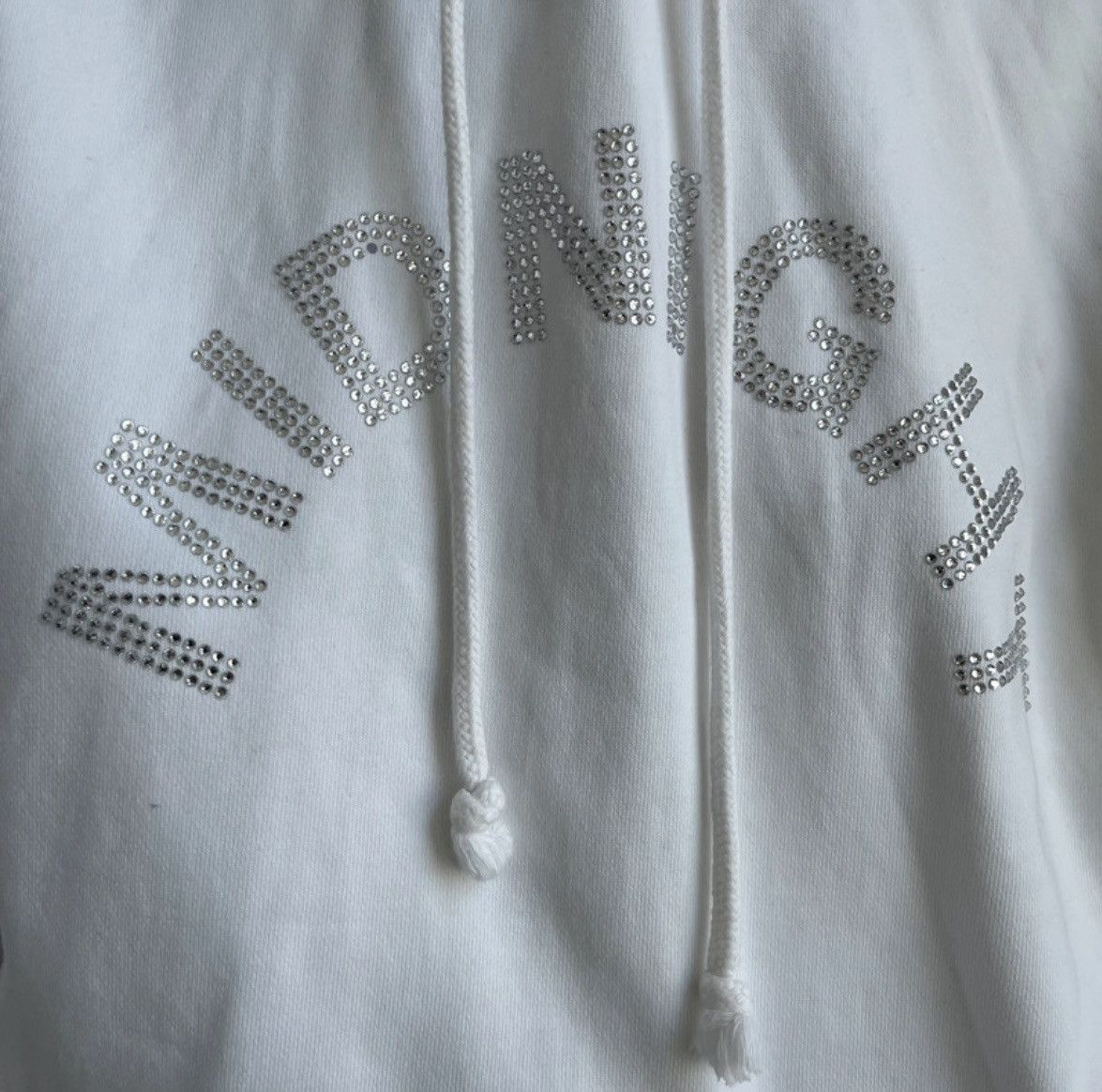 Midnight Studios Midnight Studios White Rhinestone Hoodie Size US L / EU 52-54 / 3 - 2 Thumbnail