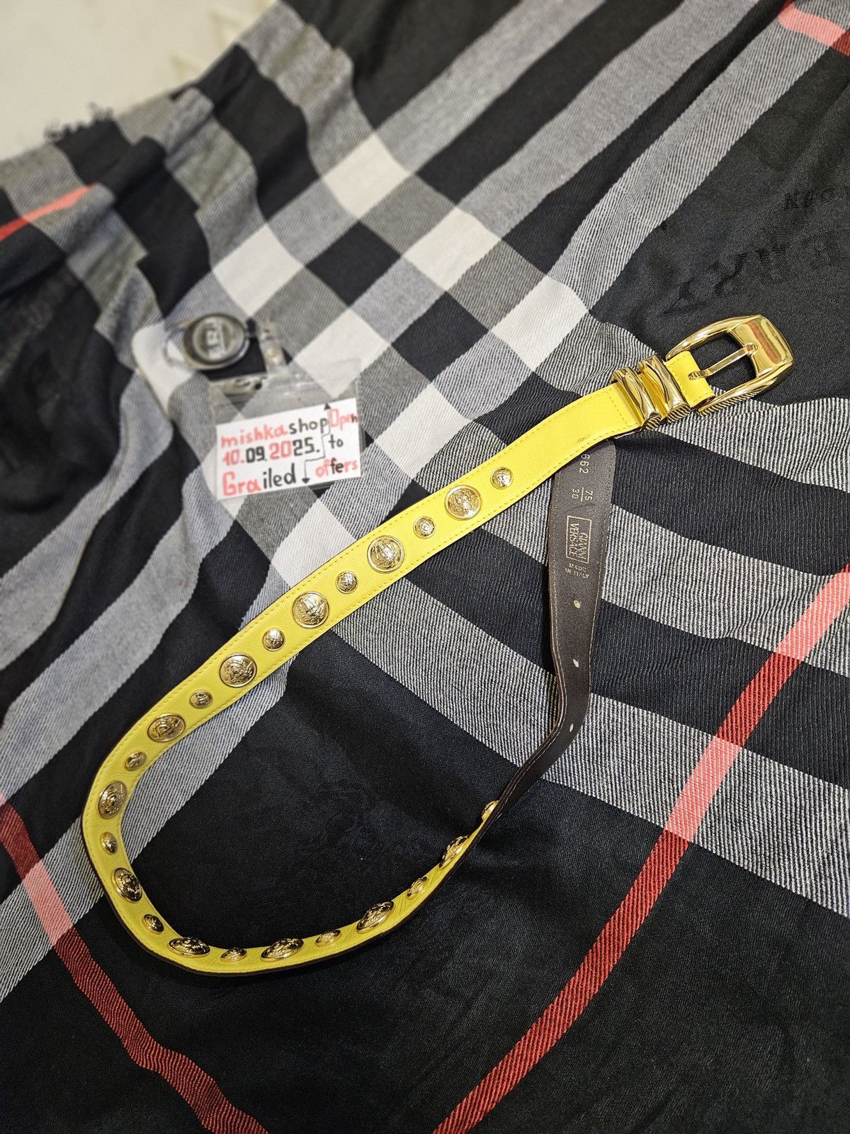Versace Rare collection Gianni Versace belt gold Medusa 80s Size ONE SIZE - 6 Thumbnail
