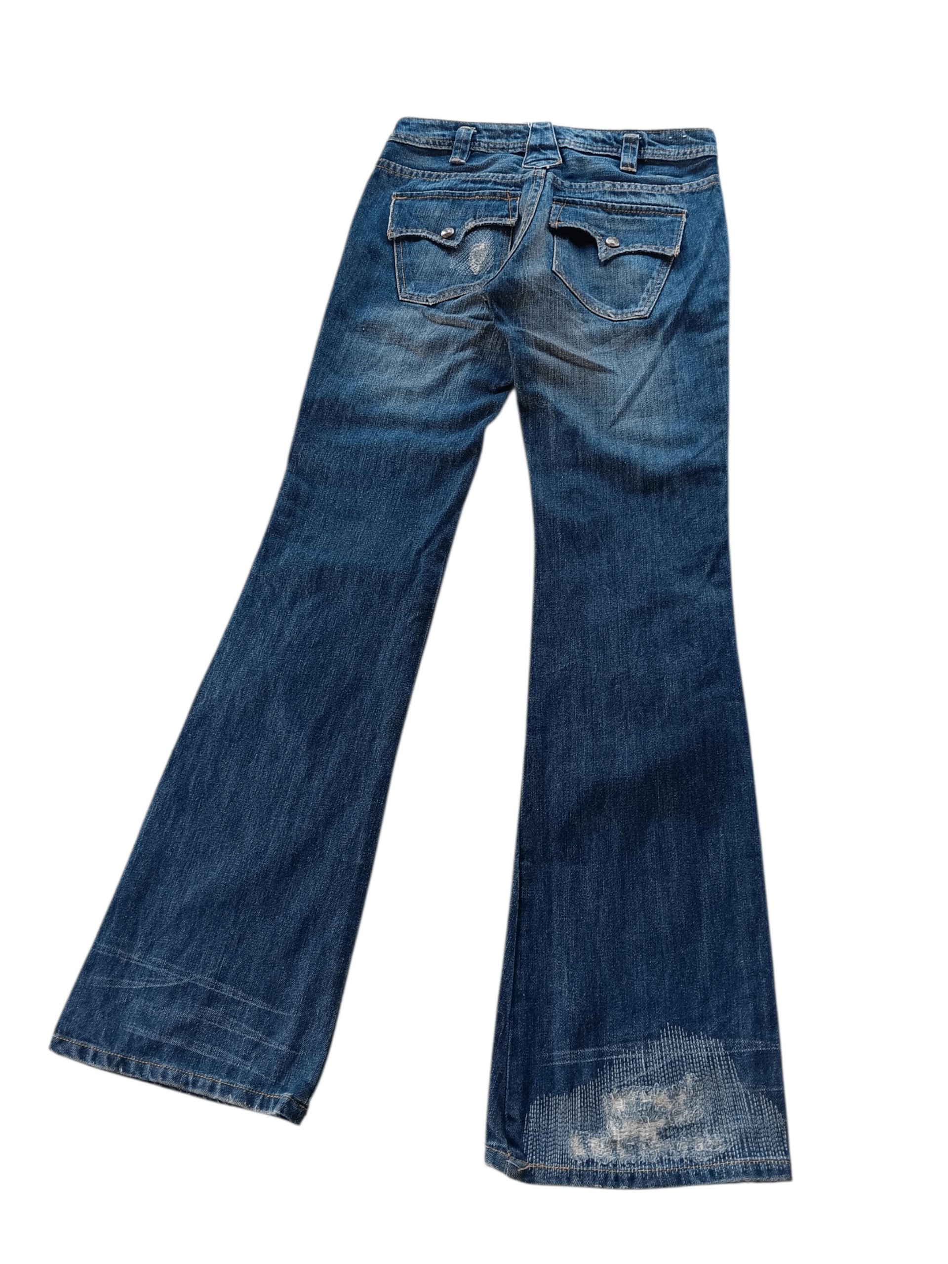 Vintage Big train boro stich flared low rise vintage jeans Size US 28 / EU 44 - 12 Thumbnail