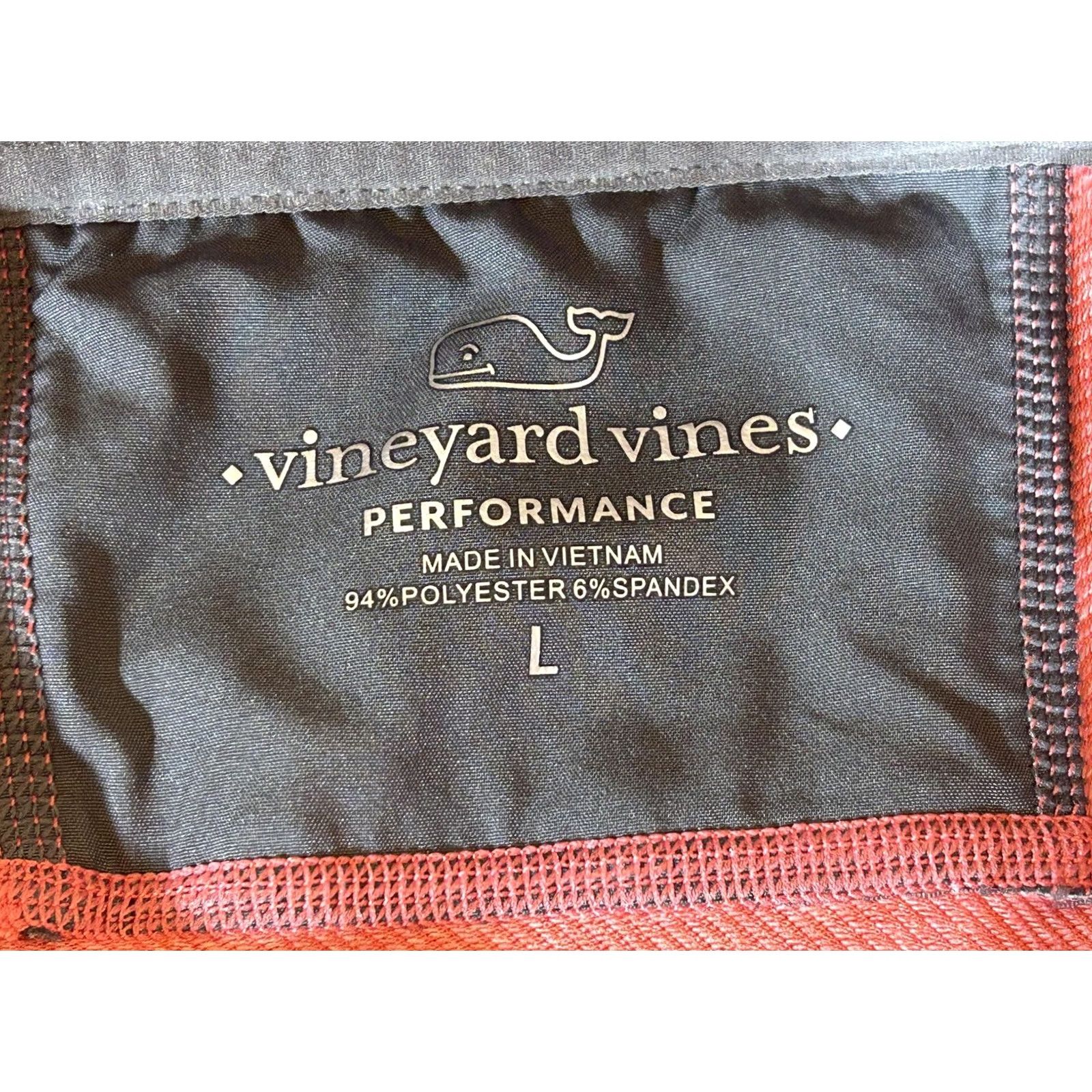 Vineyard Vines VINEYARD VINES Pullover Mens Large Red 1/4 Zip Performance Sankaty Golf Shirt Size US L / EU 52-54 / 3 - 7 Thumbnail