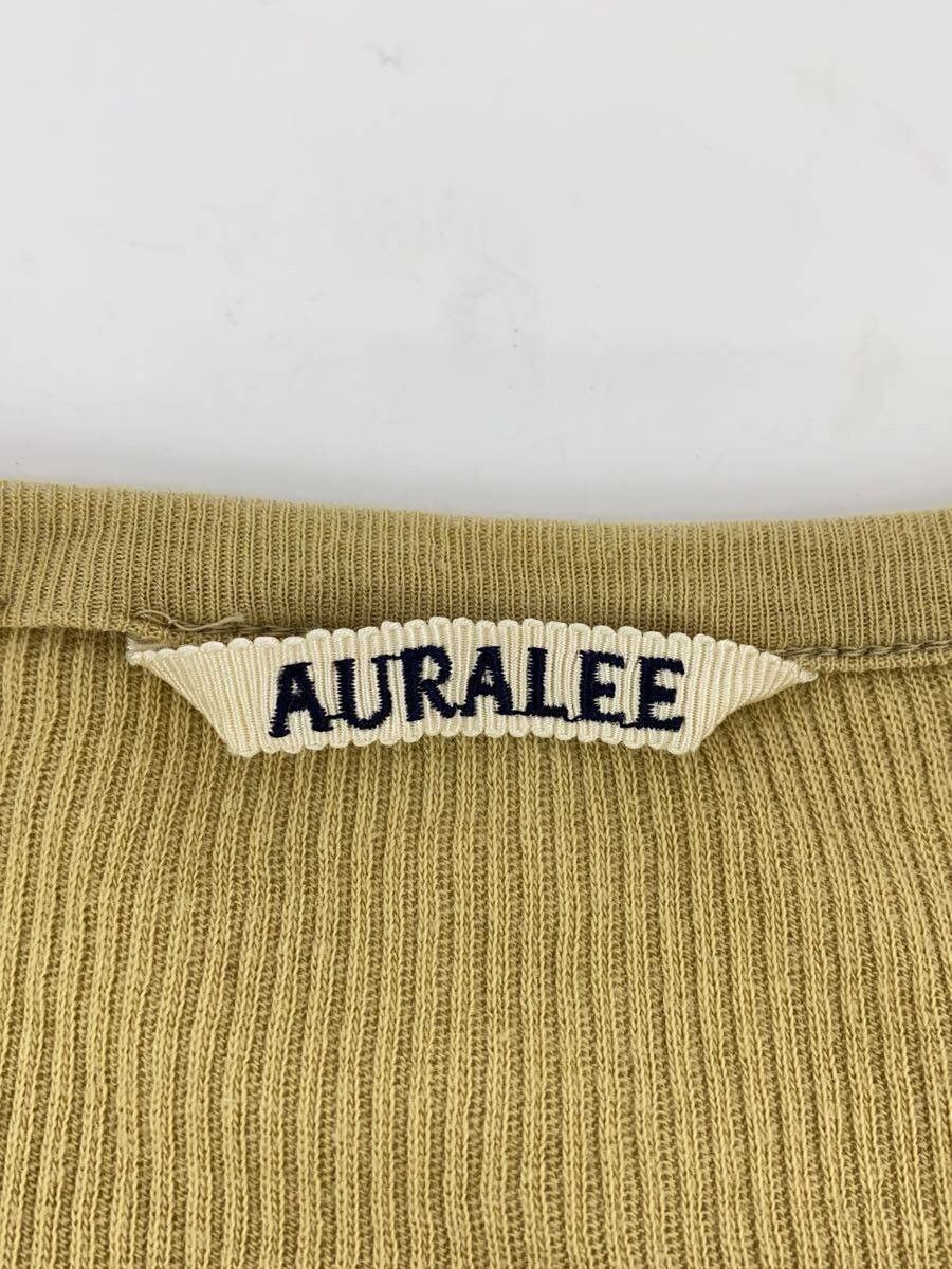 Auralee Beige Cotton Organic Soft Rib Henley Neck Tee Size US XXL / EU 58 / 5 - 5 Thumbnail