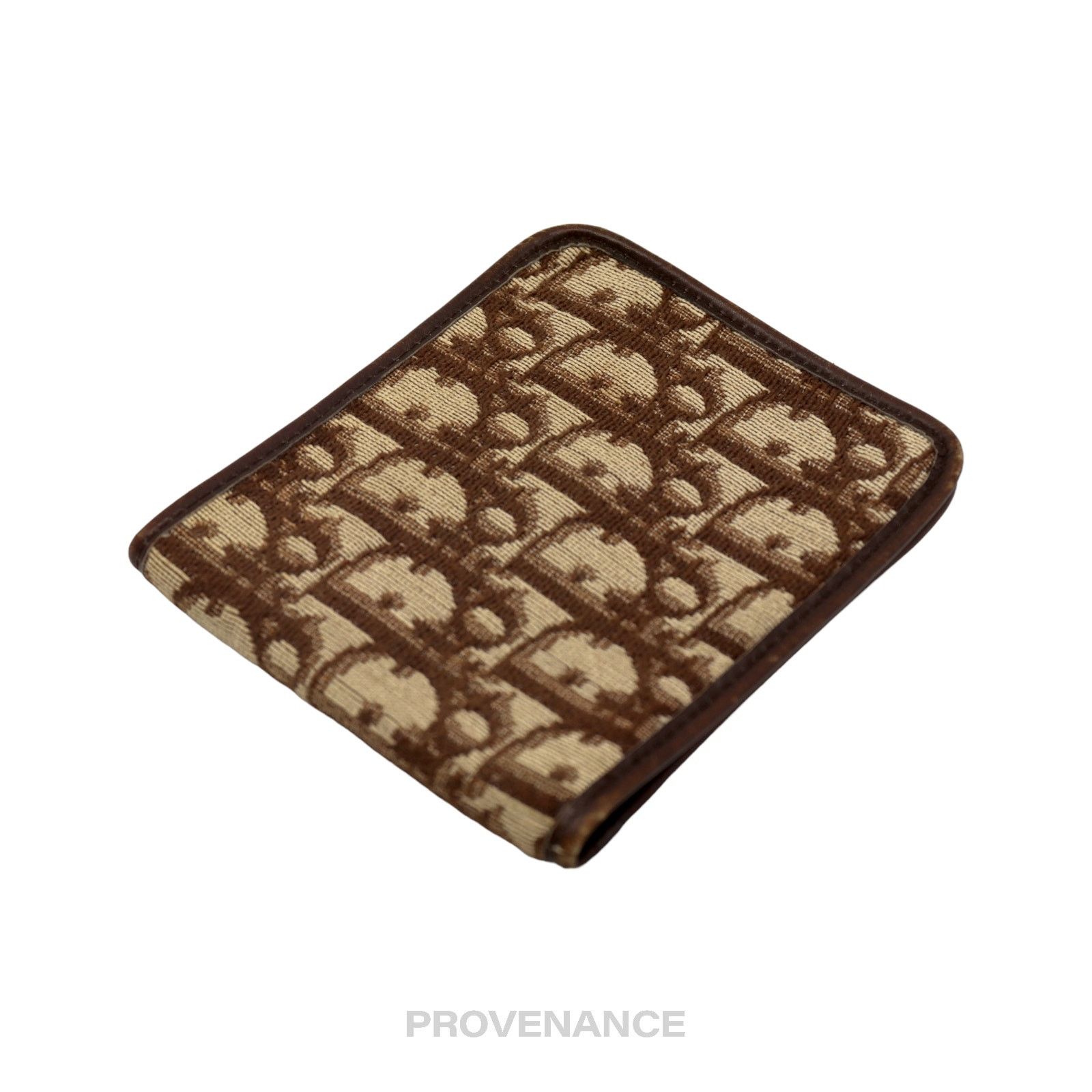 Dior 🔴 Dior Oblique Trotter Bifold Wallet - Brown Jacquard Size ONE SIZE - 3 Thumbnail
