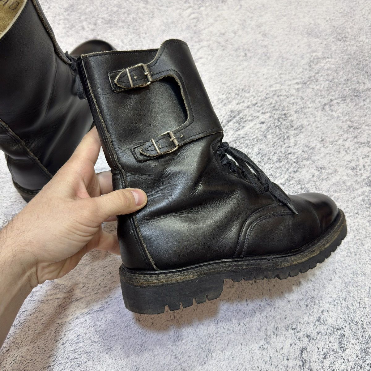 Handmade × Vintage Vintage Army Boots Italy Pirelli 90s US8 UK7 EU41 26cm Size US 8 / EU 41 - 9 Thumbnail