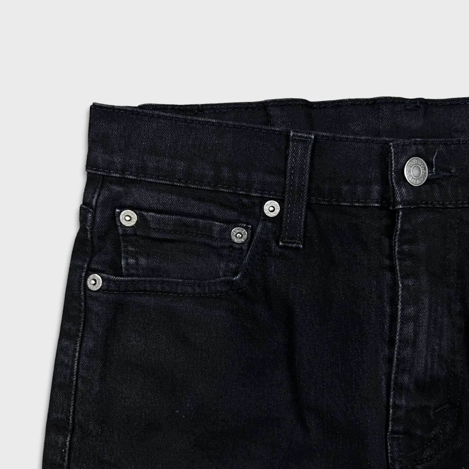 Levi's × Vintage Levi's 510 Jeans Mens 30x30 Black Skinny Fit Slim Dark Denim Size US 30 / EU 46 - 3 Thumbnail