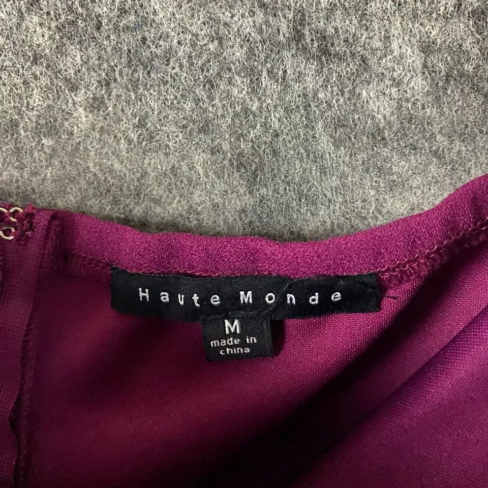 Other Haute Monde Dress Medium Women's NWD Burgundy M Size M / US 6-8 / IT 42-44 - 4 Thumbnail