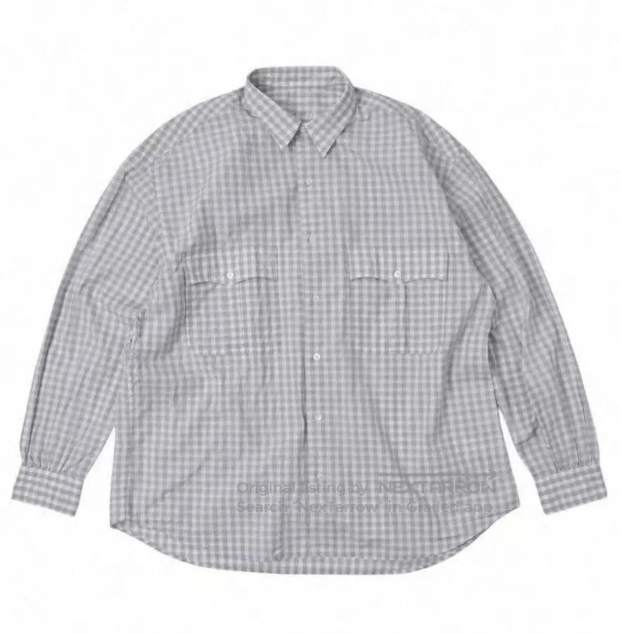 Porter Classic Porter Classic Roll Up Kyoto Limited Gray Check Shirt. Size US M / EU 48-50 / 2 - 1 Thumbnail