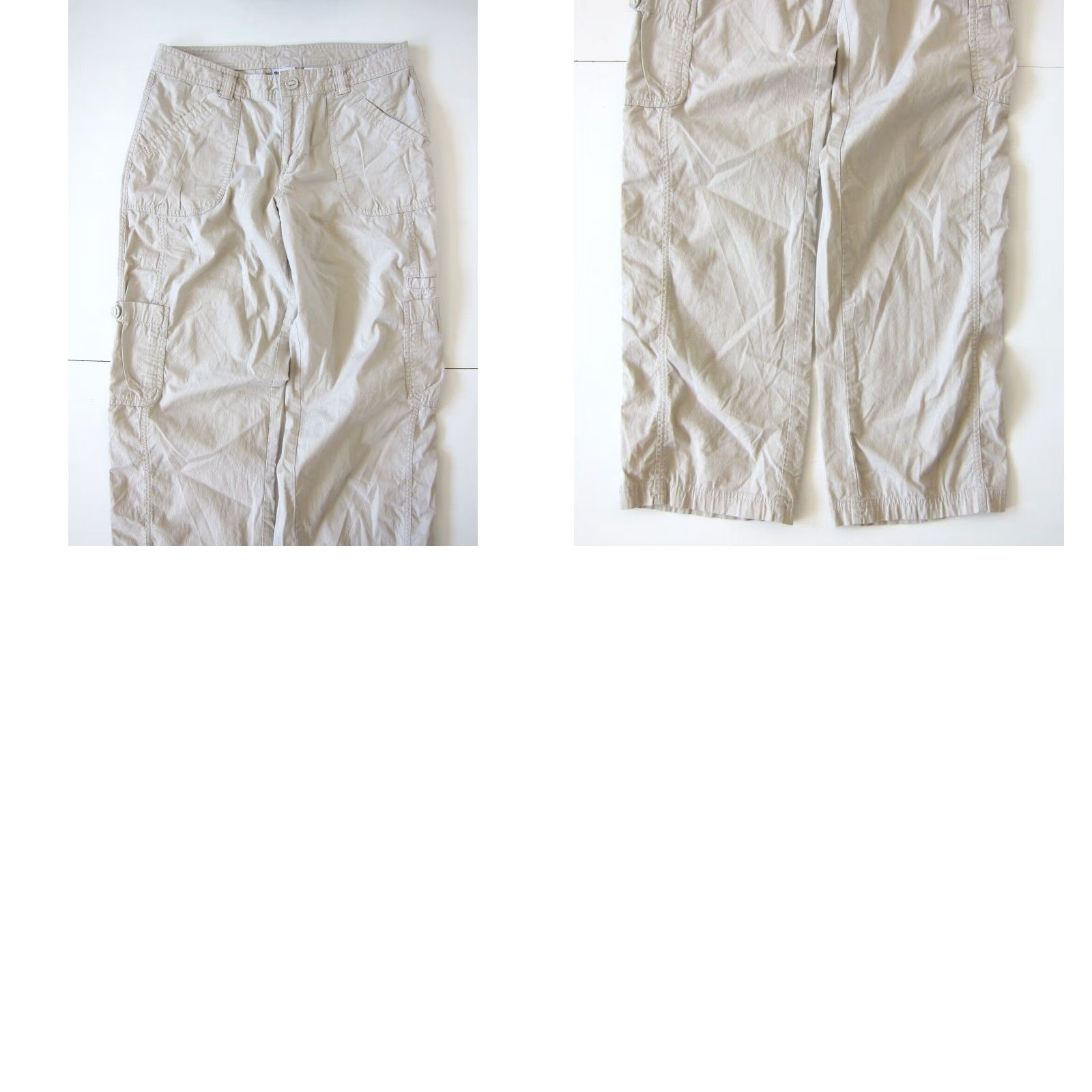 Vintage Columbia Women Pants Cargo Chino Pocket 100% Cotton Brown Beige 6 Size 28" / US 6 / IT 42 - 8 Thumbnail