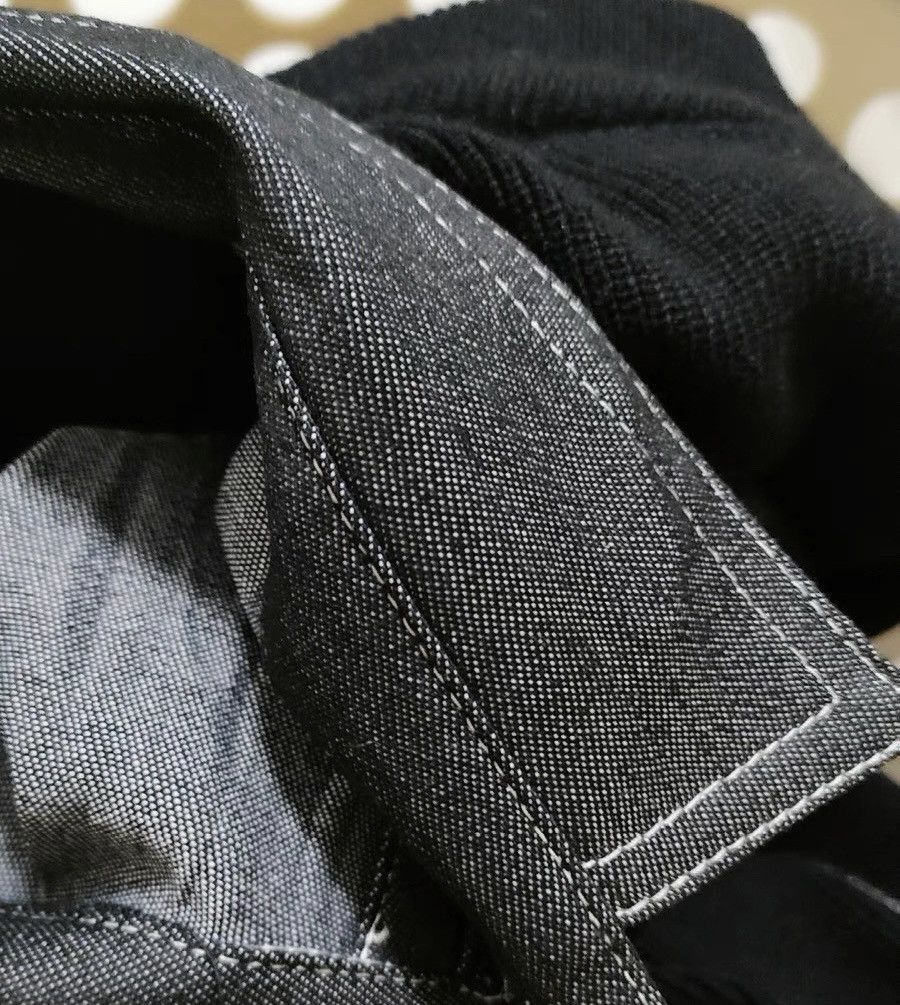 Cleanfit retro cross contrast thread layered collar sweater