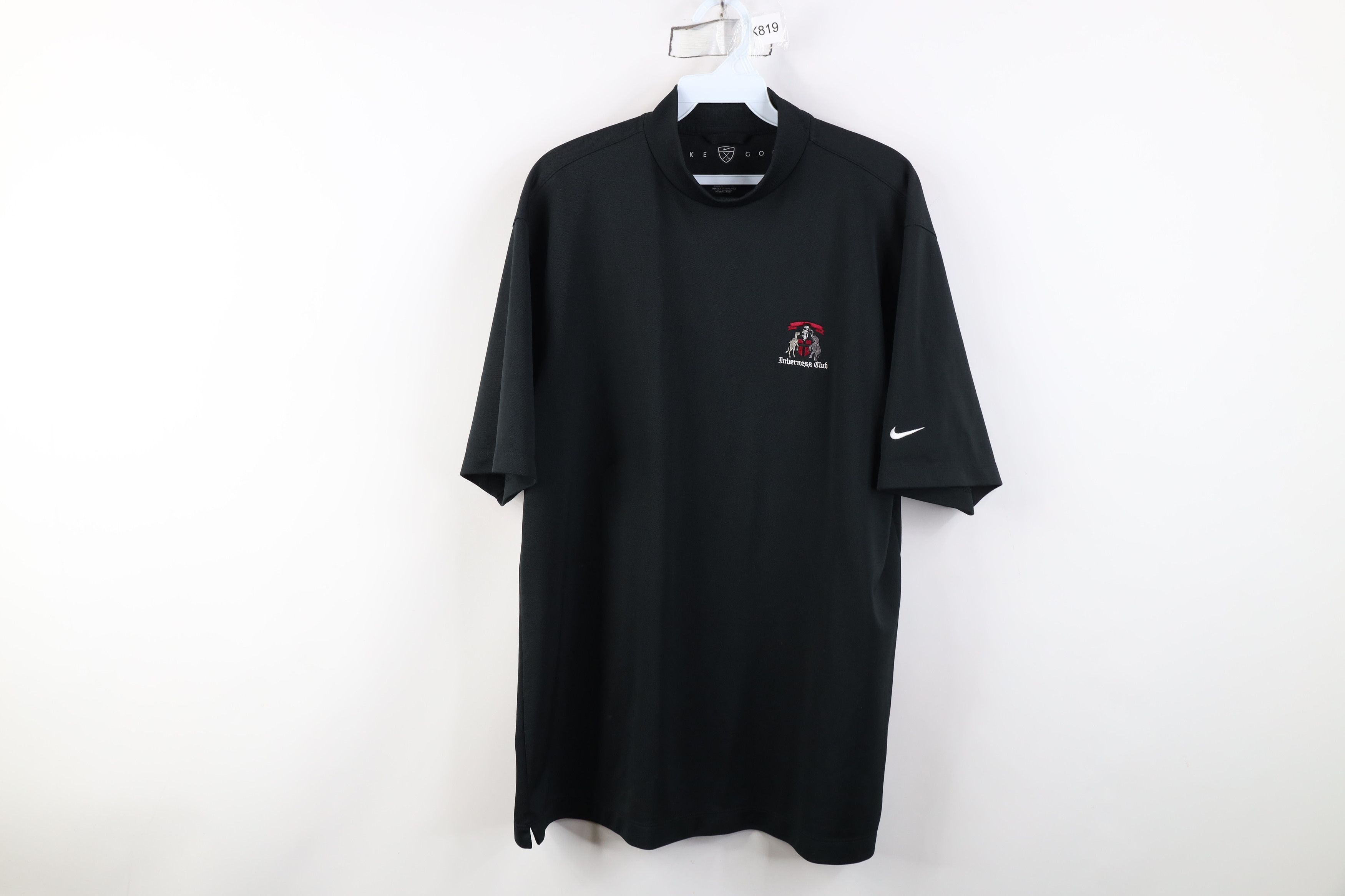 Nike Vintage Nike Golf Swoosh Inverness Club Mock Neck T-Shirt Size US L / EU 52-54 / 3 - 1 Thumbnail