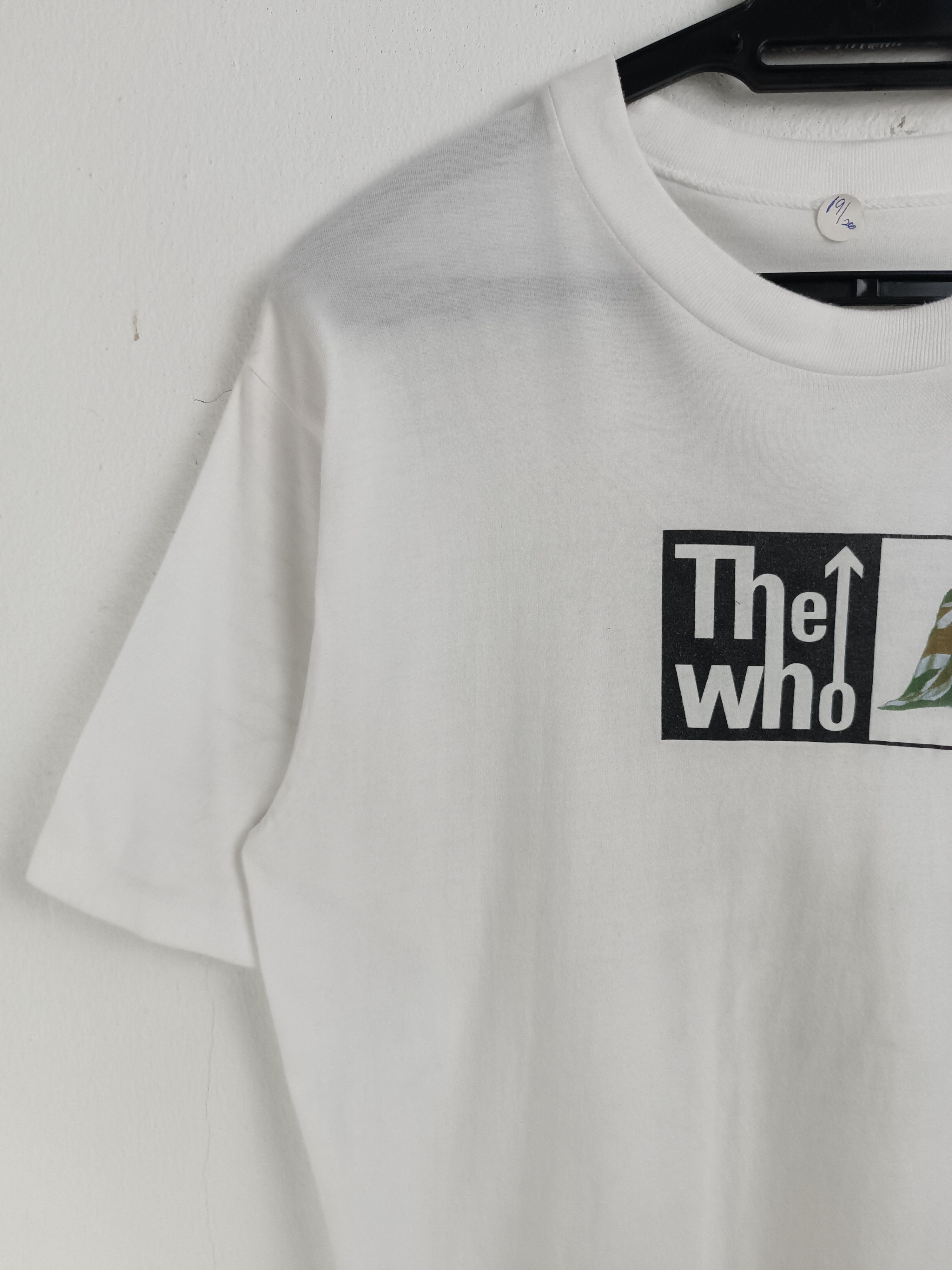 Band Tees VINTAGE 90'S THE WHO BOX LOGO UNION JACK FLAG TEE jam kinks Size US M / EU 48-50 / 2 - 5 Thumbnail