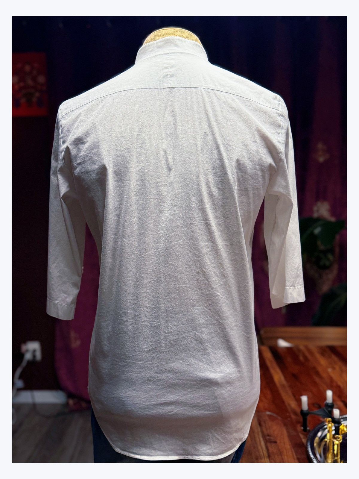 Cos COS Minimalist White Mandarin Collar Shirt Size US S / EU 44-46 / 1 - 6 Thumbnail