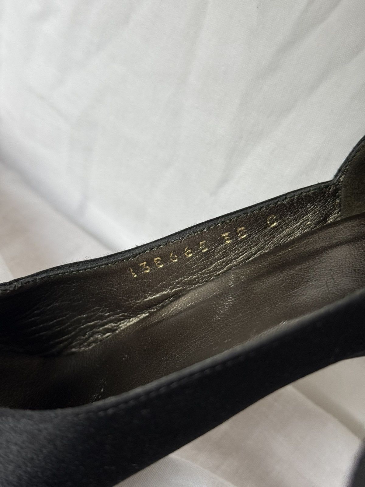 Gucci Gucci Black Satin Crystal Bamboo Heels Pumps Spike Toe Size US 7 / IT 37 - 4 Thumbnail