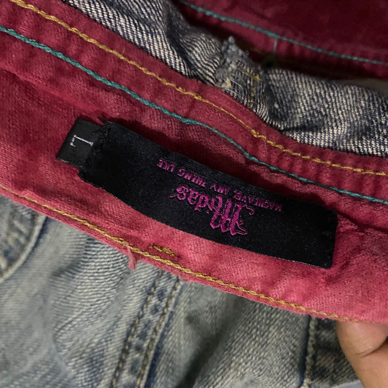 If Six Was Nine 💥Best Offer💥Vintage Midas Punk Distressed Denim Size 31" - 14 Thumbnail