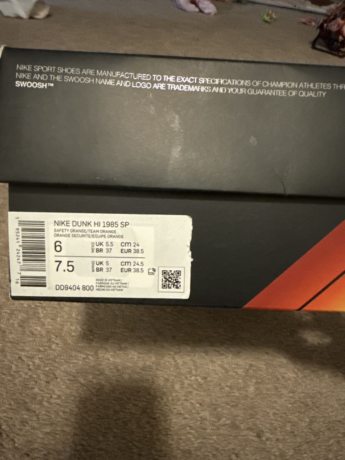 Nike Nike Dunk high 1985 Size US 7.5 / IT 37.5 - 10 Thumbnail