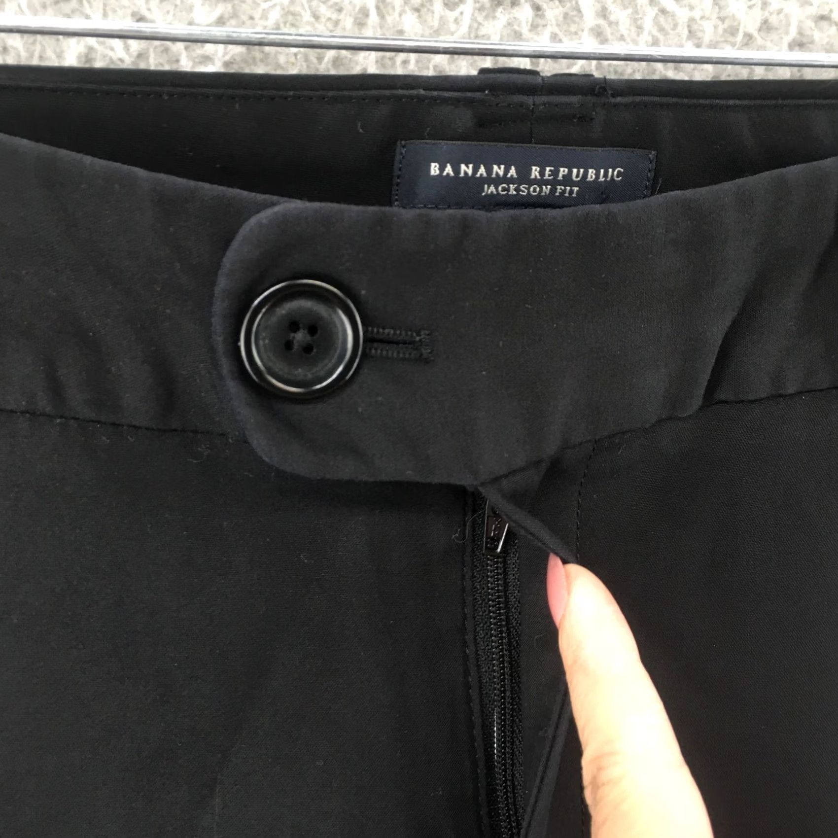 Banana Republic Banana Republic Bootcut Dress Pants Trousers Womens 10 Black Mid Rise Zip Fly Pants Shoes? Size 32" / US 10 / IT 46 - 4 Thumbnail
