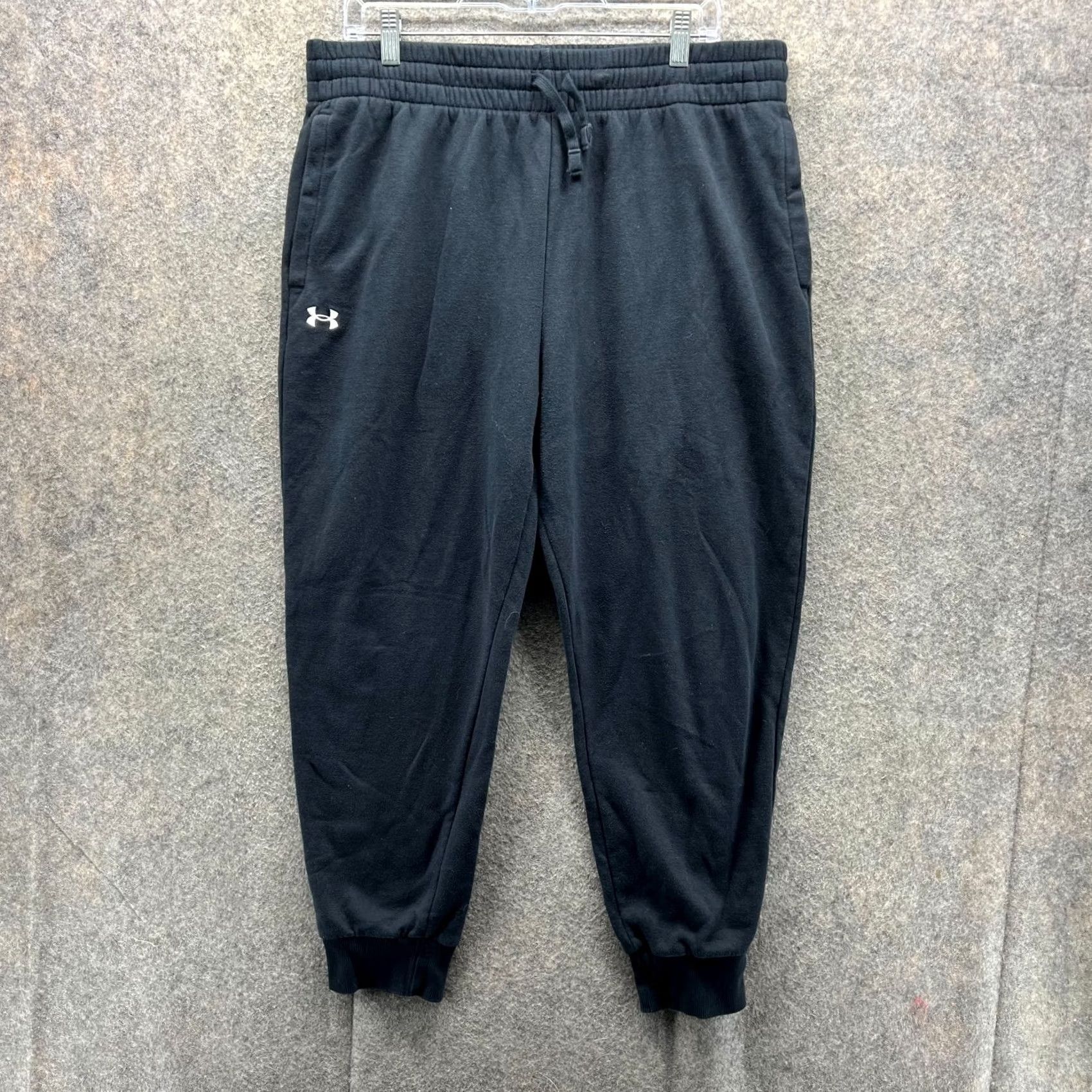 Under Armour Under Armour Jogger Pants Men XL Black Fleece Tapered Pockets Sweatpants Size US 36 / EU 52 - 2 Thumbnail