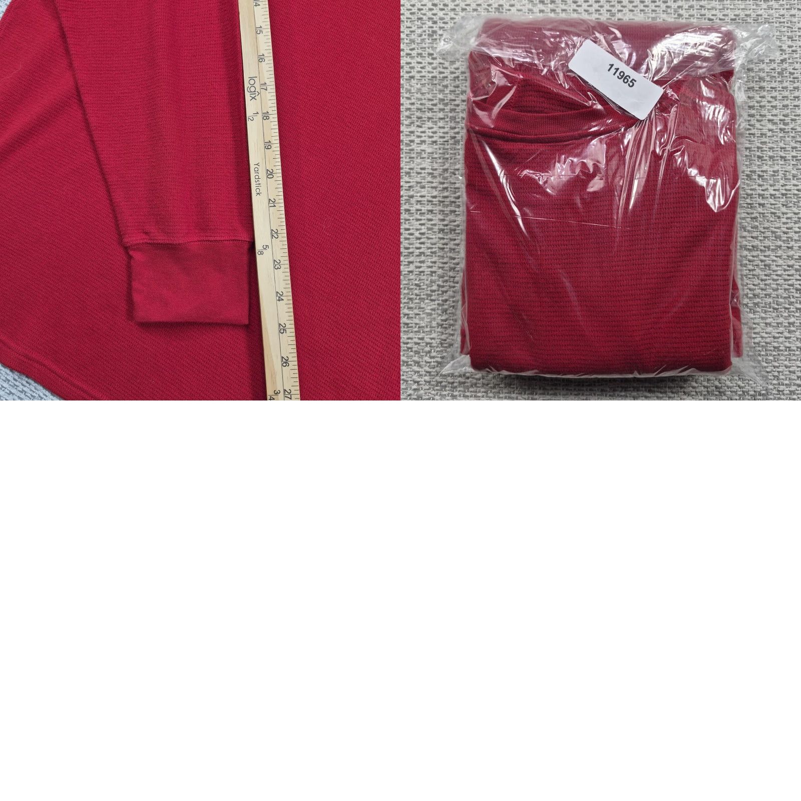 Polo Ralph Lauren Polo Ralph Lauren Pajama Top Mens XL Red Waffle Knit Long Sleeve Pajama Top Size US XL / EU 56 / 4 - 9 Thumbnail
